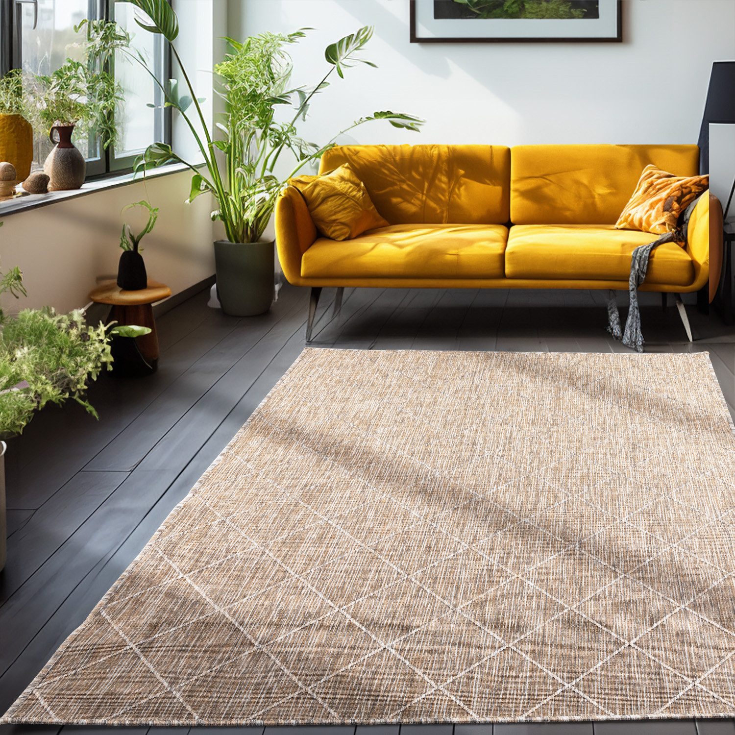 Teppium Teppich Rauten Design, Rechteckig, Höhe: günstig online kaufen