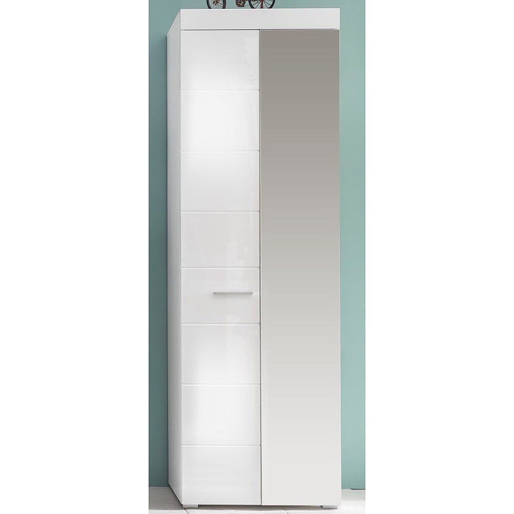 Garderobenschrank Amandagarderobe Weiß Hochglanz