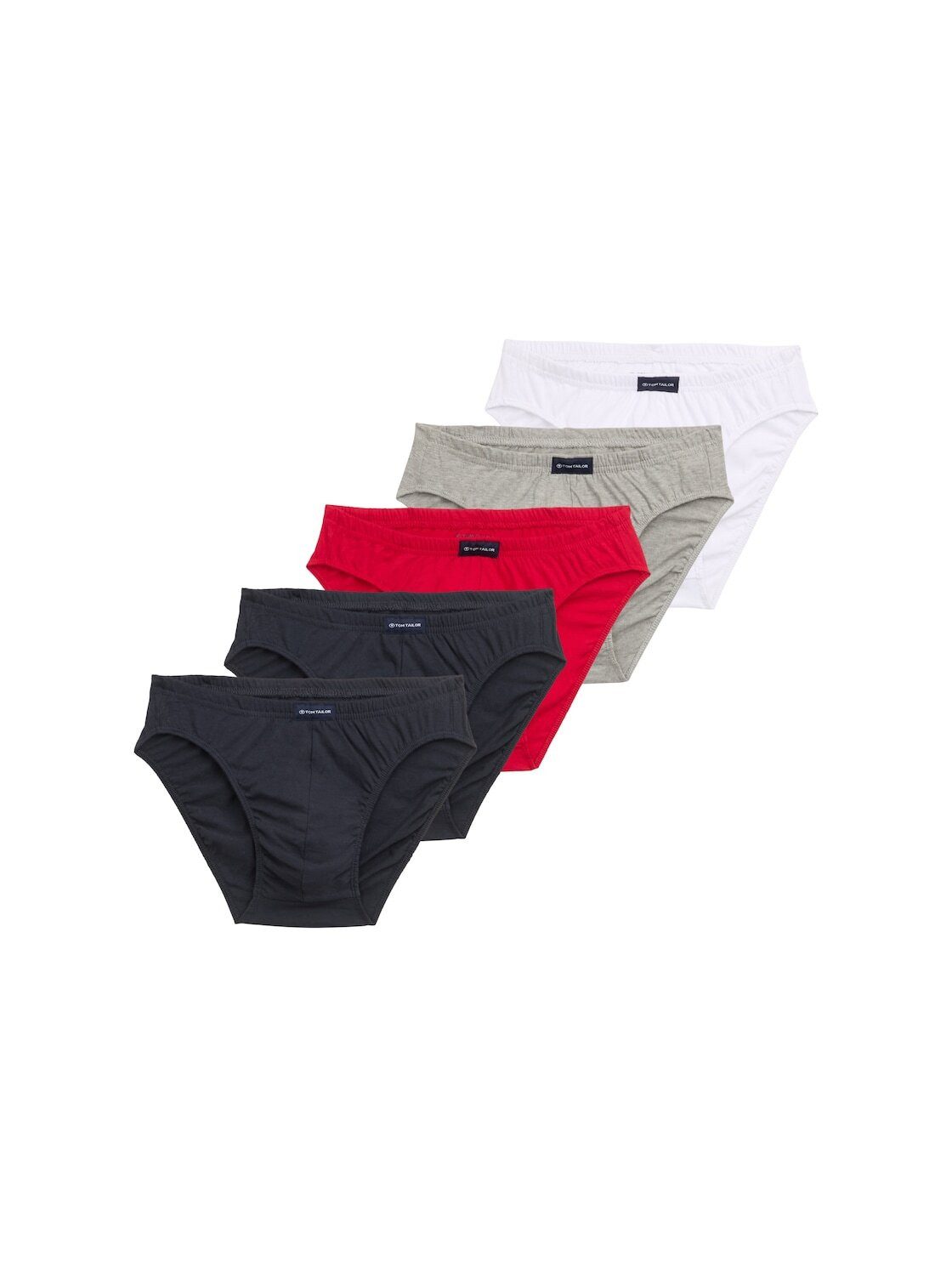 TOM TAILOR Hüftslip Unterwäsche (im 5er Pack) Slips aus Baumwolle im 5er-Pack