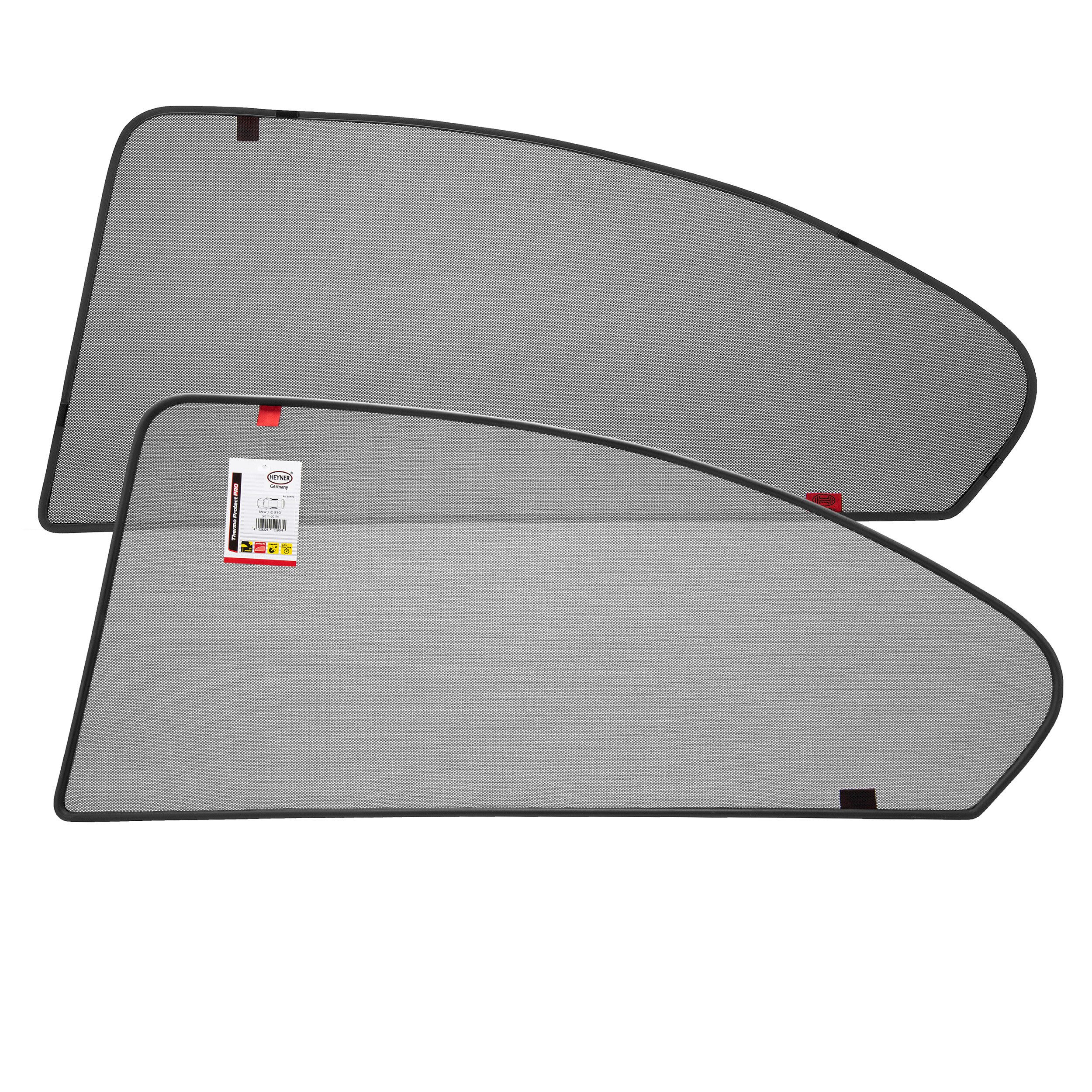 HEYNER Autosonnenschutz Sonnenschutz für BMW 3 F30 ab 2011, 2er Set, Magnethalter, hinten, (2-St)