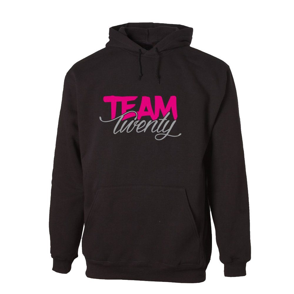 G-graphics Hoodie Team Twenty Unisex mit trendigem Frontprint zum 20ten Geburtstag