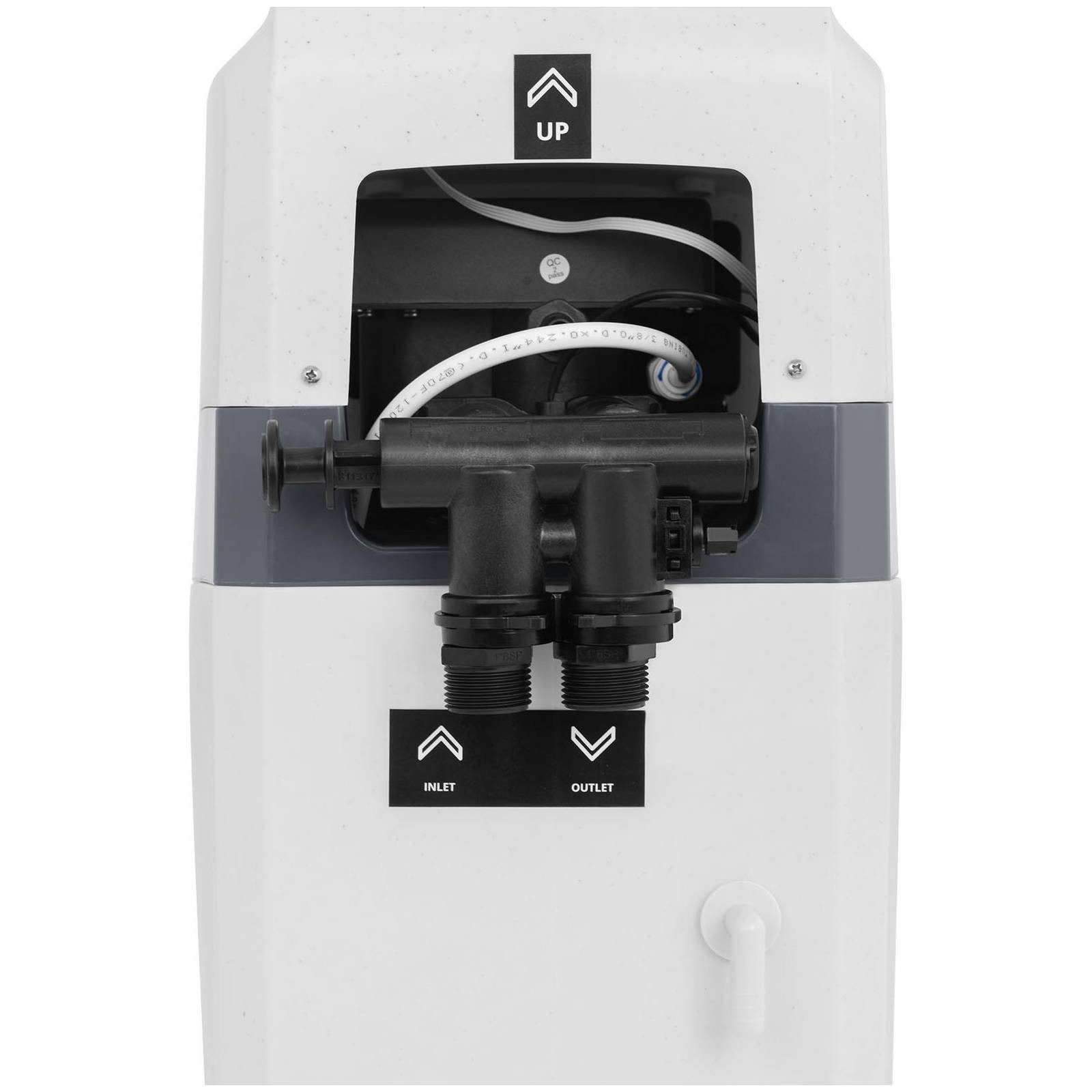 Uniprodo Kalk- und Wasserfilter Entkalkungsanlage 4-12 Personen 2,7 m³/h Wasserenthärtungsanlage LCD