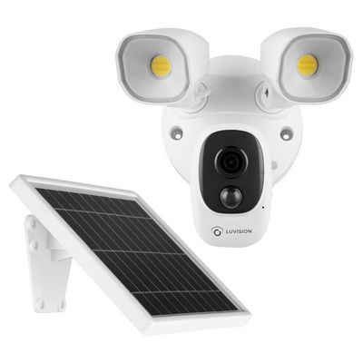 LUVISION LV-G-2027 Überwachungskamera (Außenbereich, WLAN Solar IP Überwachungskamera LED Flutlicht Lampe Bewegungsmelder)