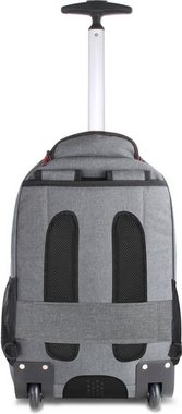 normani Daypack Rucksack mit Trolleyfunktion 30 Liter Yori, Trolley-Rucksack mit Rollen