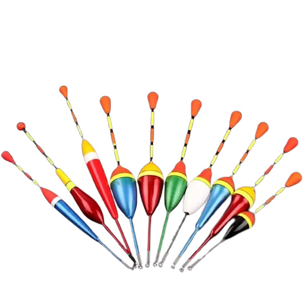 Allroundpose 10er-Set Angelposen Mix Größe Farbe Schaumstoff Boje Zubehör DE.