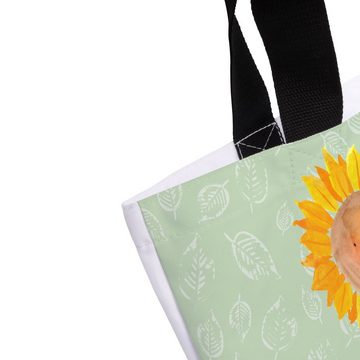 Mr. & Mrs. Panda Shopper Blume Sonnenblume - Blattgrün - Geschenk, Lieblingsmensch, Freundscha (1-tlg), Einzigartige Designs