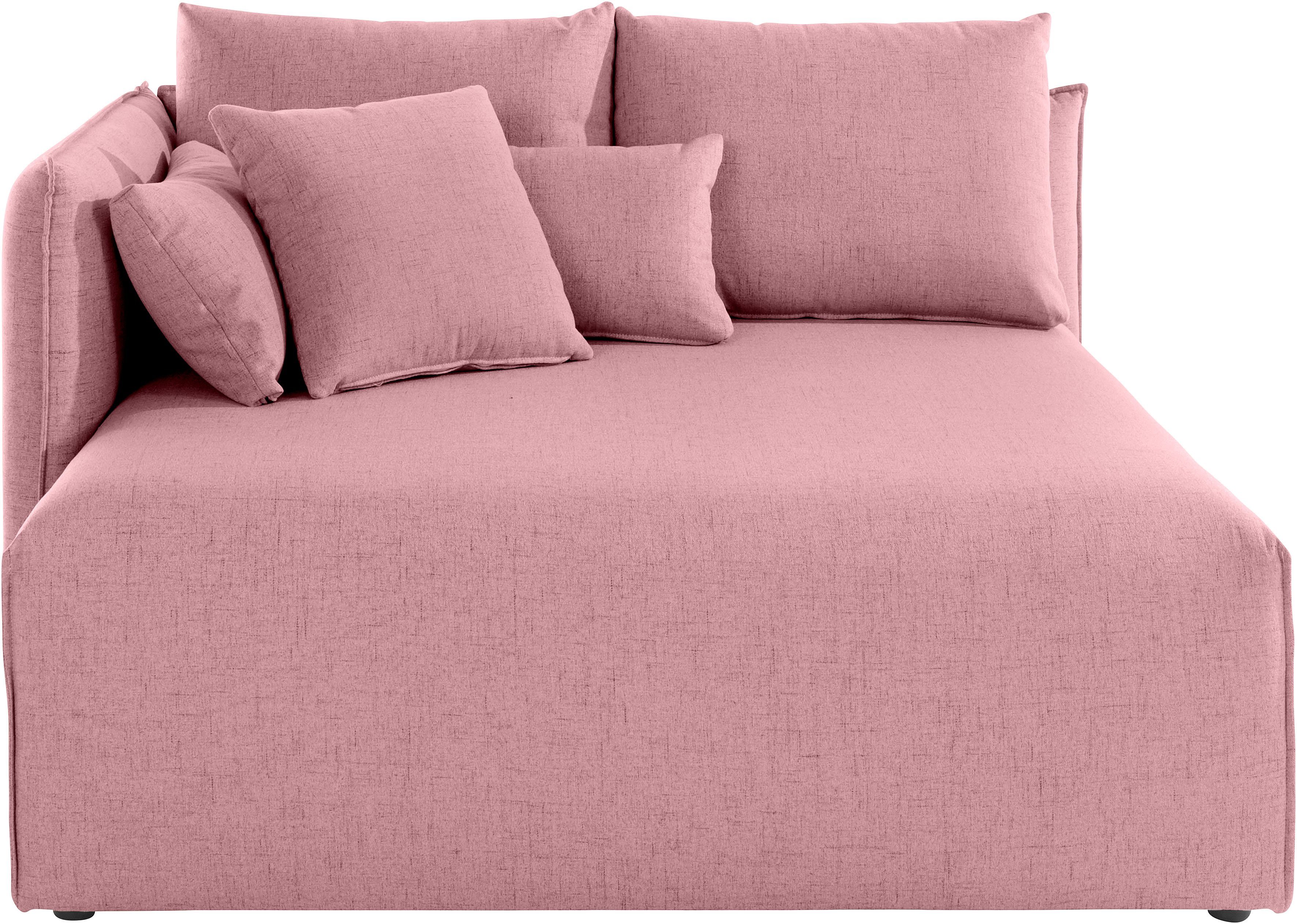 OTTO home Ottomane Nöre, kurzes Lounge-Modul - zum Zusammenstellen, Breite 138 cm, Tiefe 128 cm