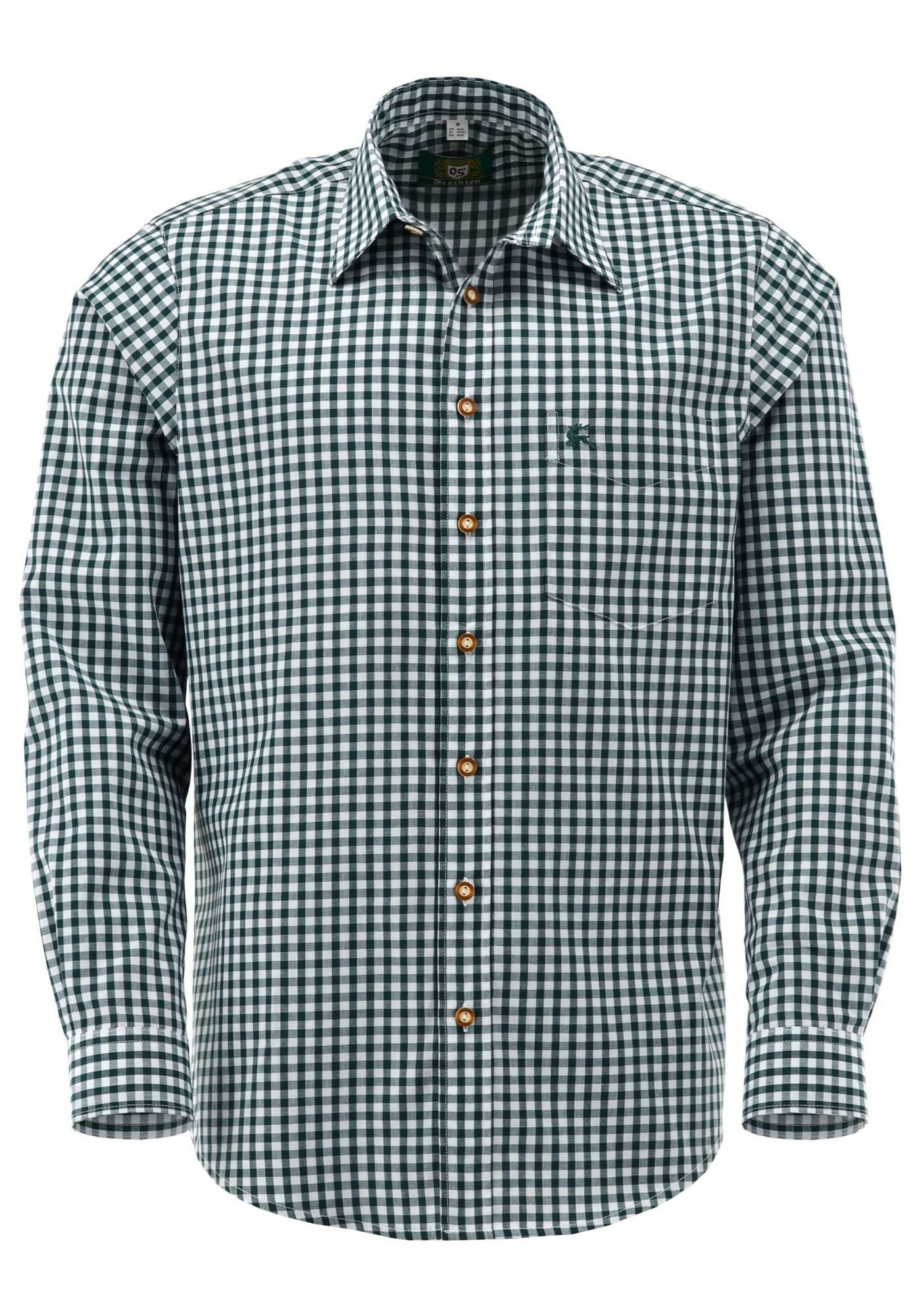 OS Trachten Trachtenhemd Panxeta Langarmhemd mit Stickerei auf der Brusttas günstig online kaufen