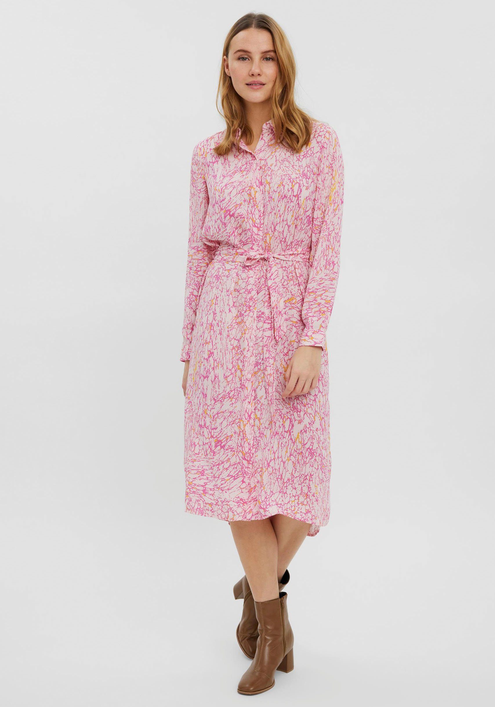 Vero Moda Hemdblusenkleid »VMMACY LS CALF SHIRT DRESS« online kaufen | OTTO