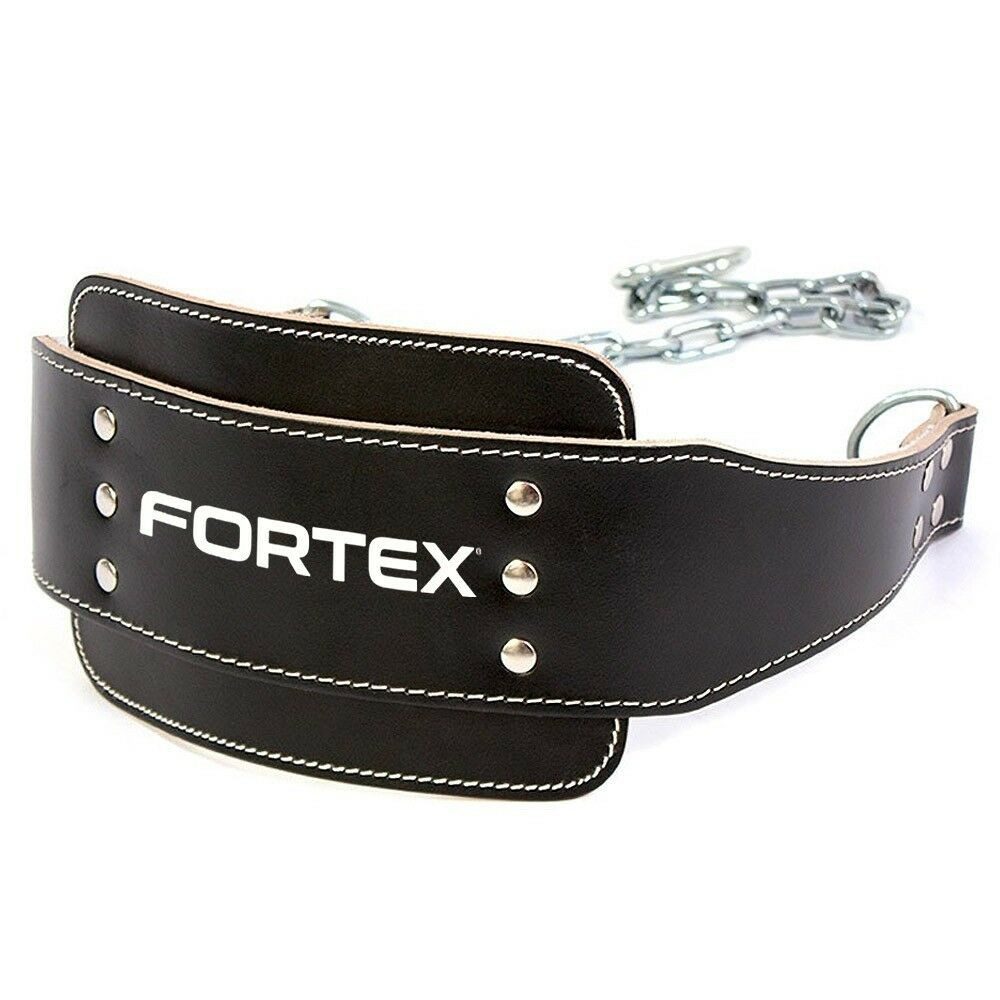 FORTEX Trainingshilfe Leder Dip Klimmzug Gürtel
