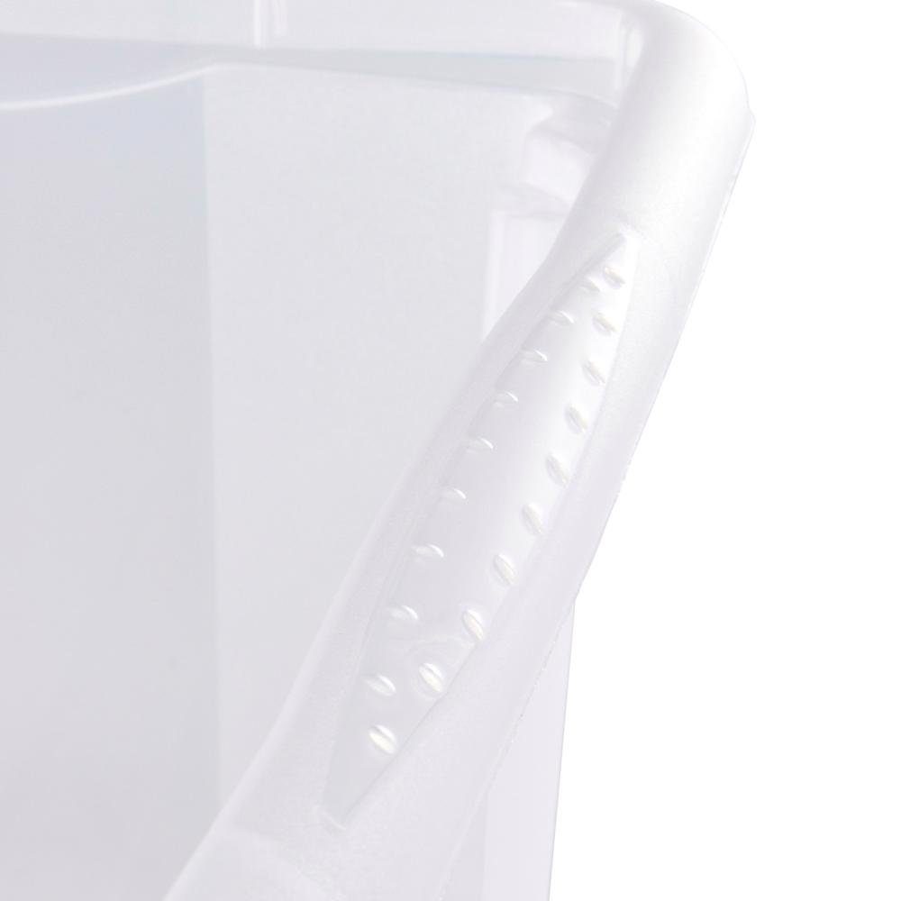 Aufbewahrungsbox, hochwertiger transparent Organizer L, emil 15 St), Kunststoff (Set, Deckel, mit 3 keeeper