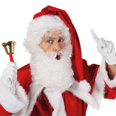 Wilbers Partyanzug Santa Claus Perücke - Weihnachtsmann Perücke mit Bart
