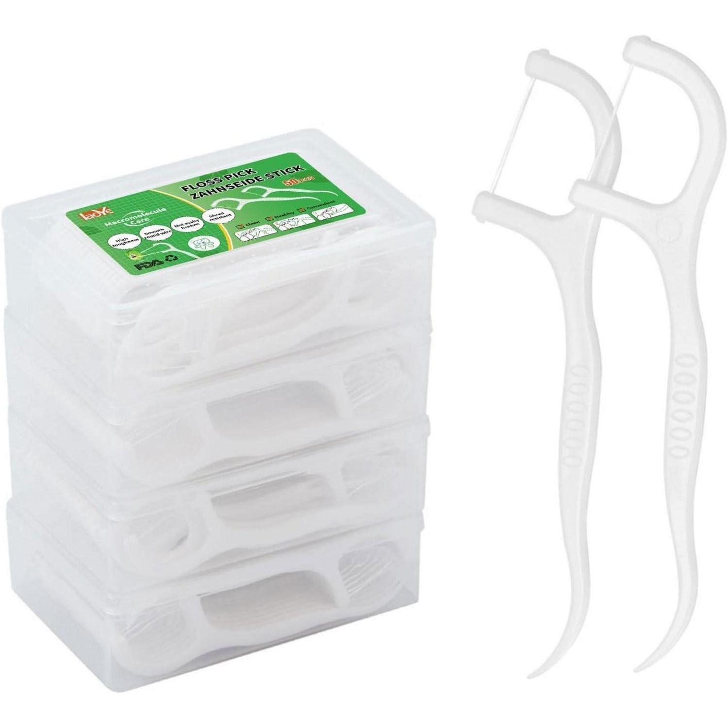 LuxusKollektion Zahnseide-Stick Zahnseide Dental Floss 200 Stück Zahnreiniger Sticks Y-Form Design