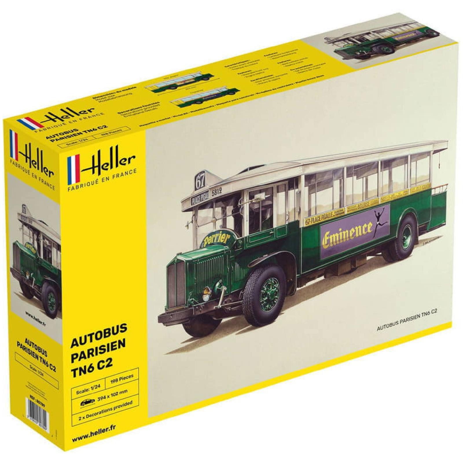 Heller Modellbausatz Autobus TN6 C2 / 1:24, Maßstab 1:24