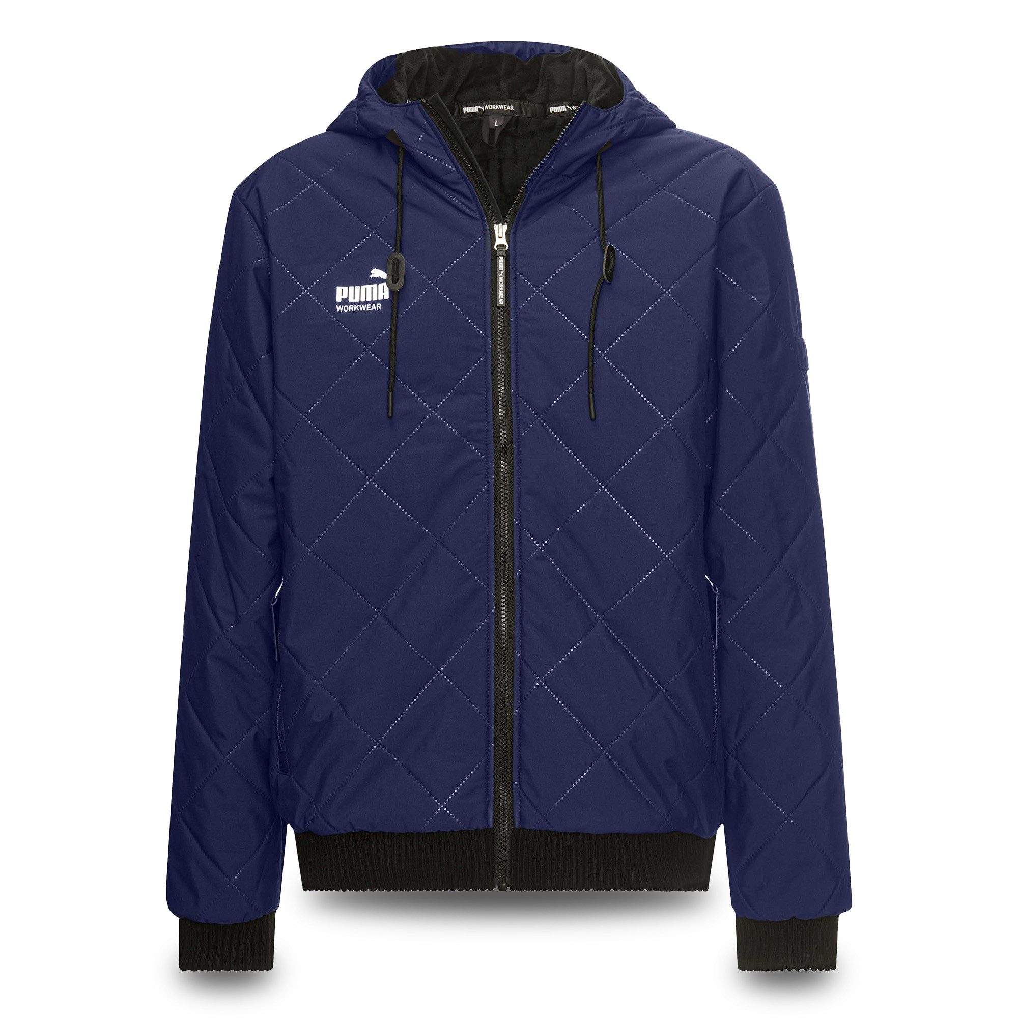 PUMA Workwear Winterjacke Herren mit Kapuze und Steppmuster - Warm gefütter günstig online kaufen