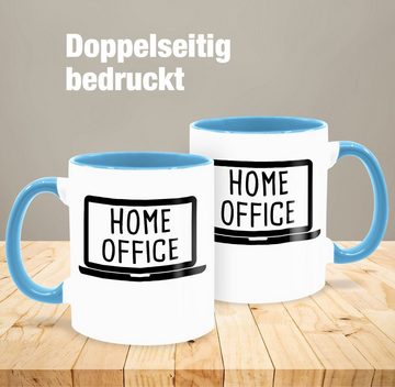 Shirtracer Tasse Home Office, Keramik, Kaffeetasse Job Geschenk