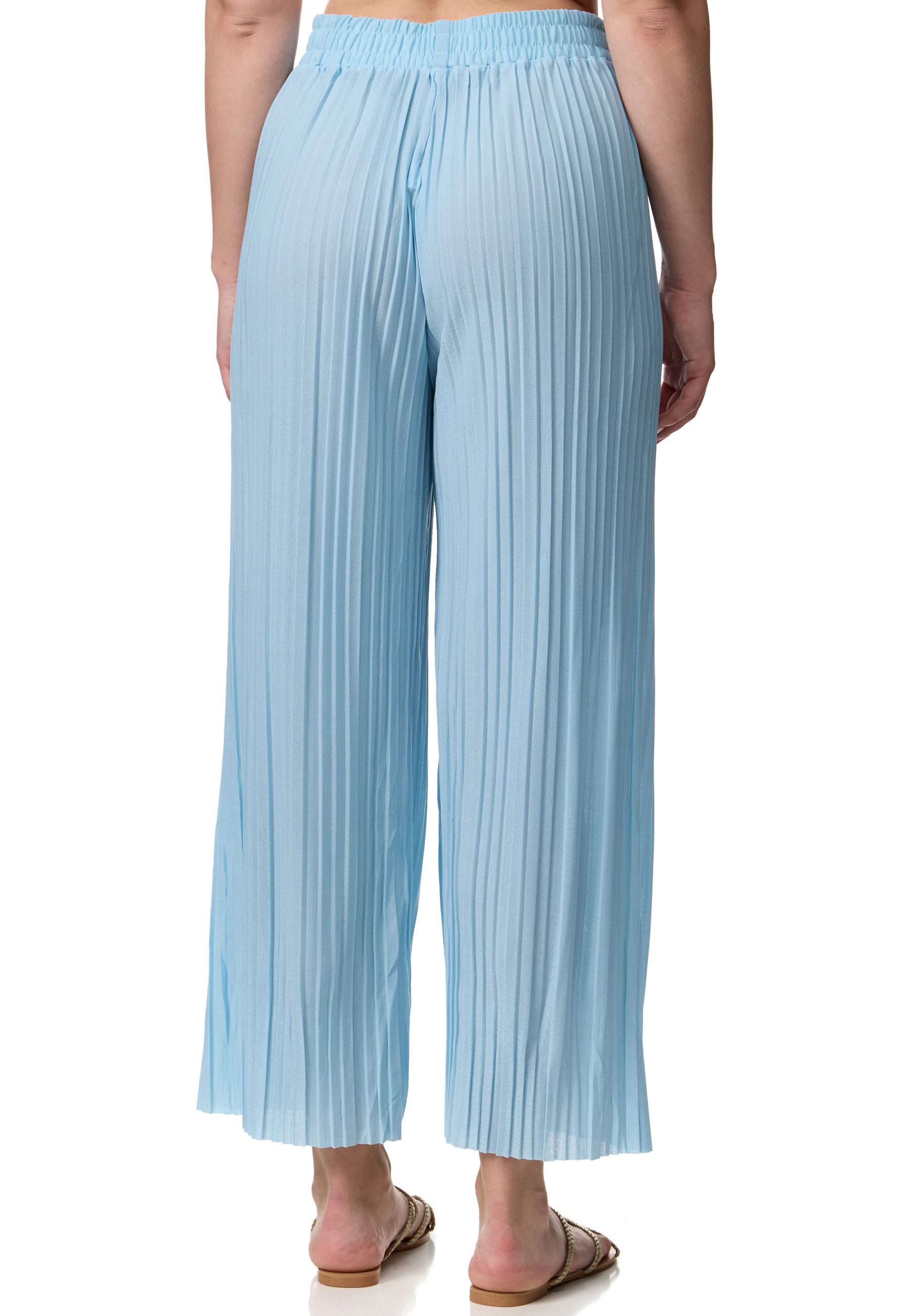 Worldclassca Stoffhose Worldclassca Stoffhose Plissierte Sommer Hose weitem Bein Faltenhose Neue Kollektion - Stilvolle und gemütliche Sommer Mode für Damen