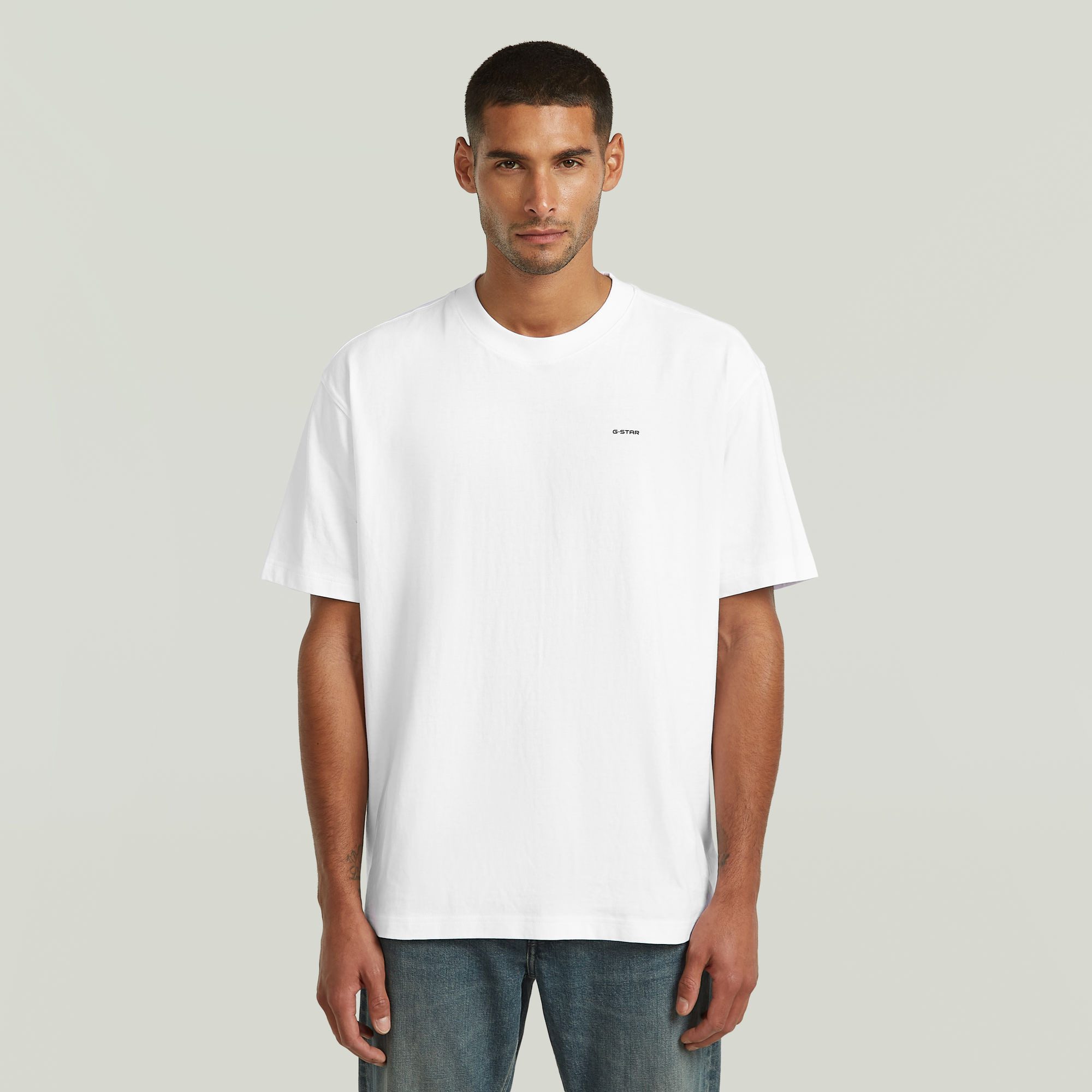 G-STAR T-Shirt Relaxed Base Baumwolljersey mit Rundhals