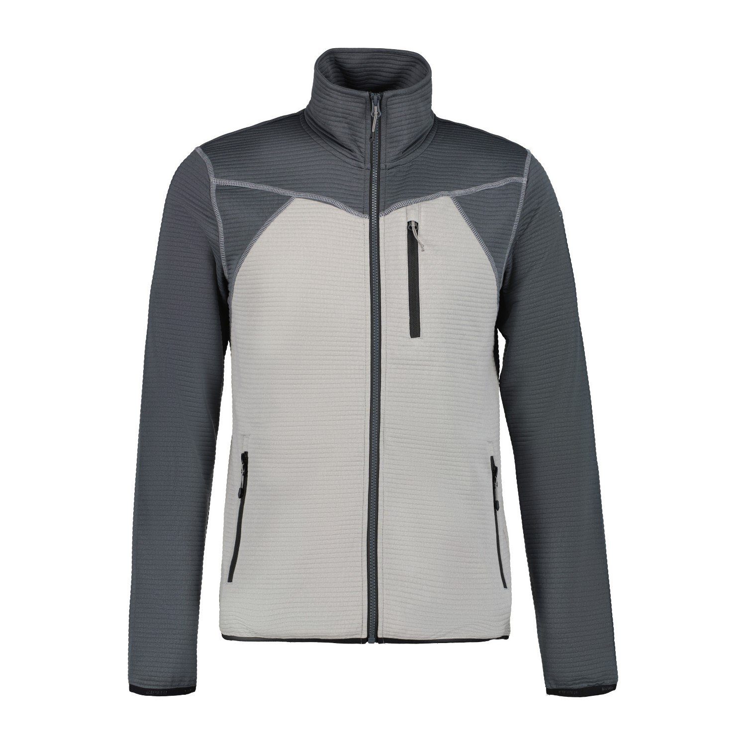 Icepeak Funktionsjacke Berthold Midlayer Jacke Grau dünne Unterjacke Herren