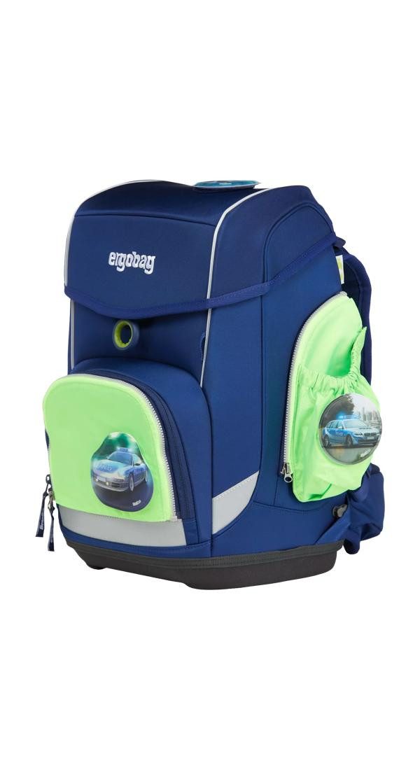ergobag Schulranzen pack Seitentaschen Zip Set (3-tlg), reflektierend