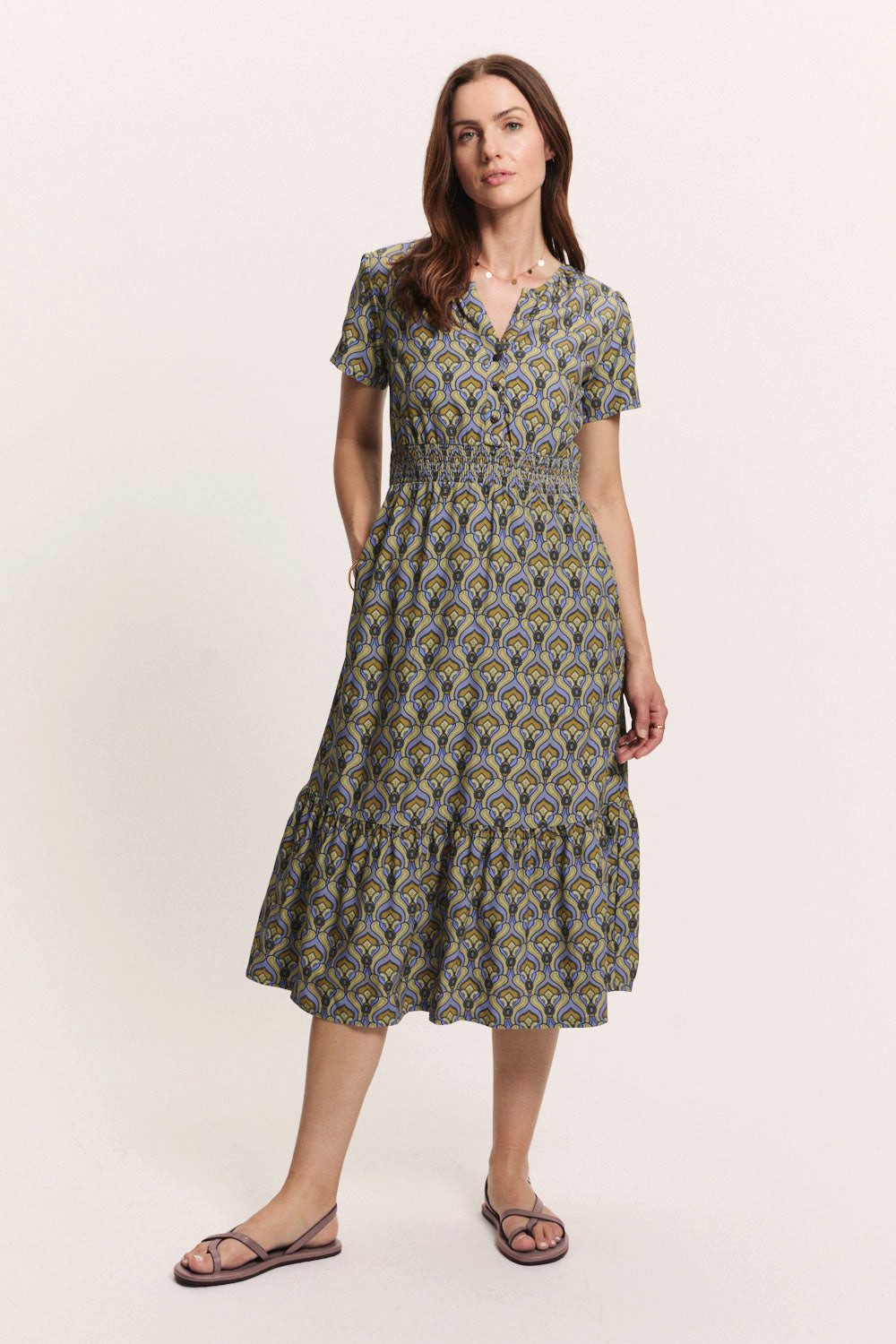 Tranquillo Sommerkleid Kleid Idaa aus EcoVero™ Viskose Kleid aus nachhaltiger LENZING ECOVERO Viskose