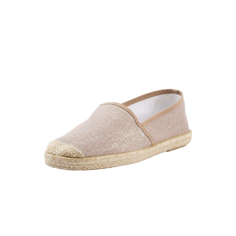 Grand Step Shoes Evita Metallic Plain Rose, vegane Schuhe Sandale