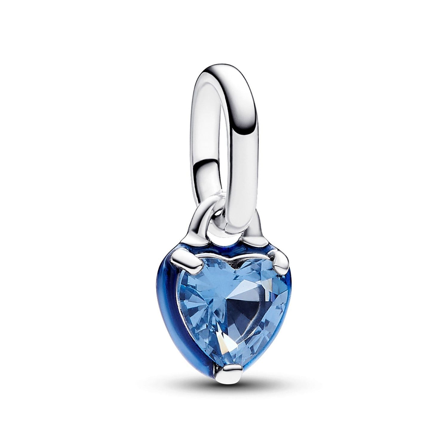 Pandora Kette mit Anhänger Damen-Geschenkset Silber Blaues Chakra Herz