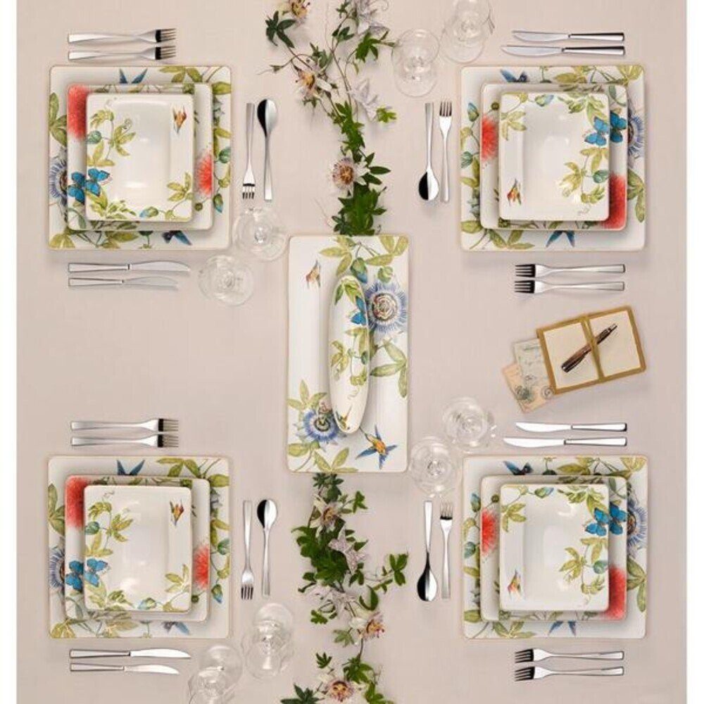 Villeroy & Boch Speiseteller Speiseteller 27x27 cm Amazonia, (1 St), Speiseteller, 27,40cm, Premium Bone Porcelain, mehrfarbig – Bild 2 von 5