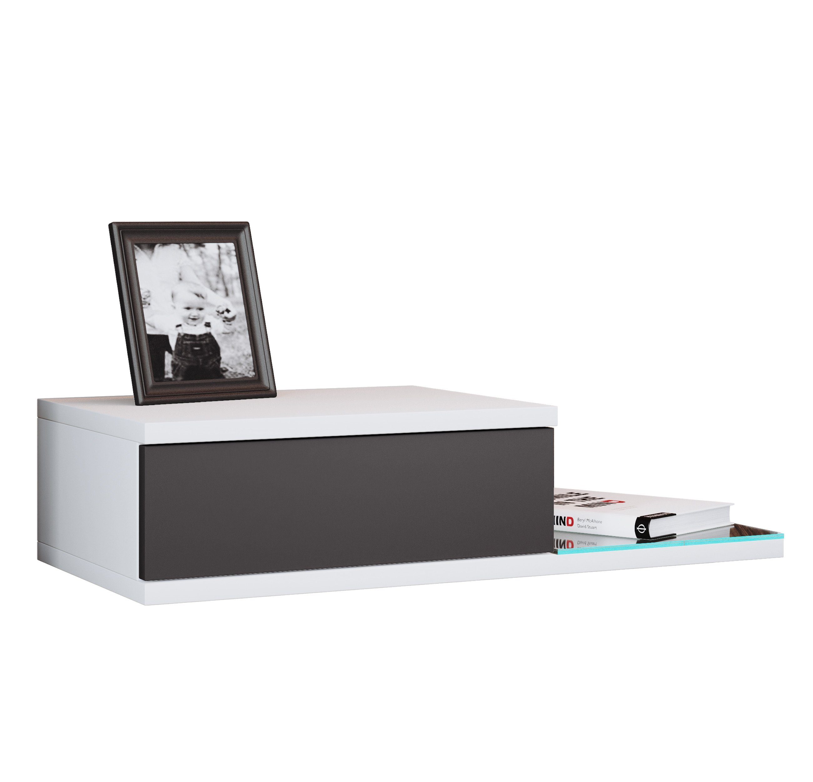 VCM Nachttisch Design Wandschublade Nachttisch Regal Konsila L günstig online kaufen