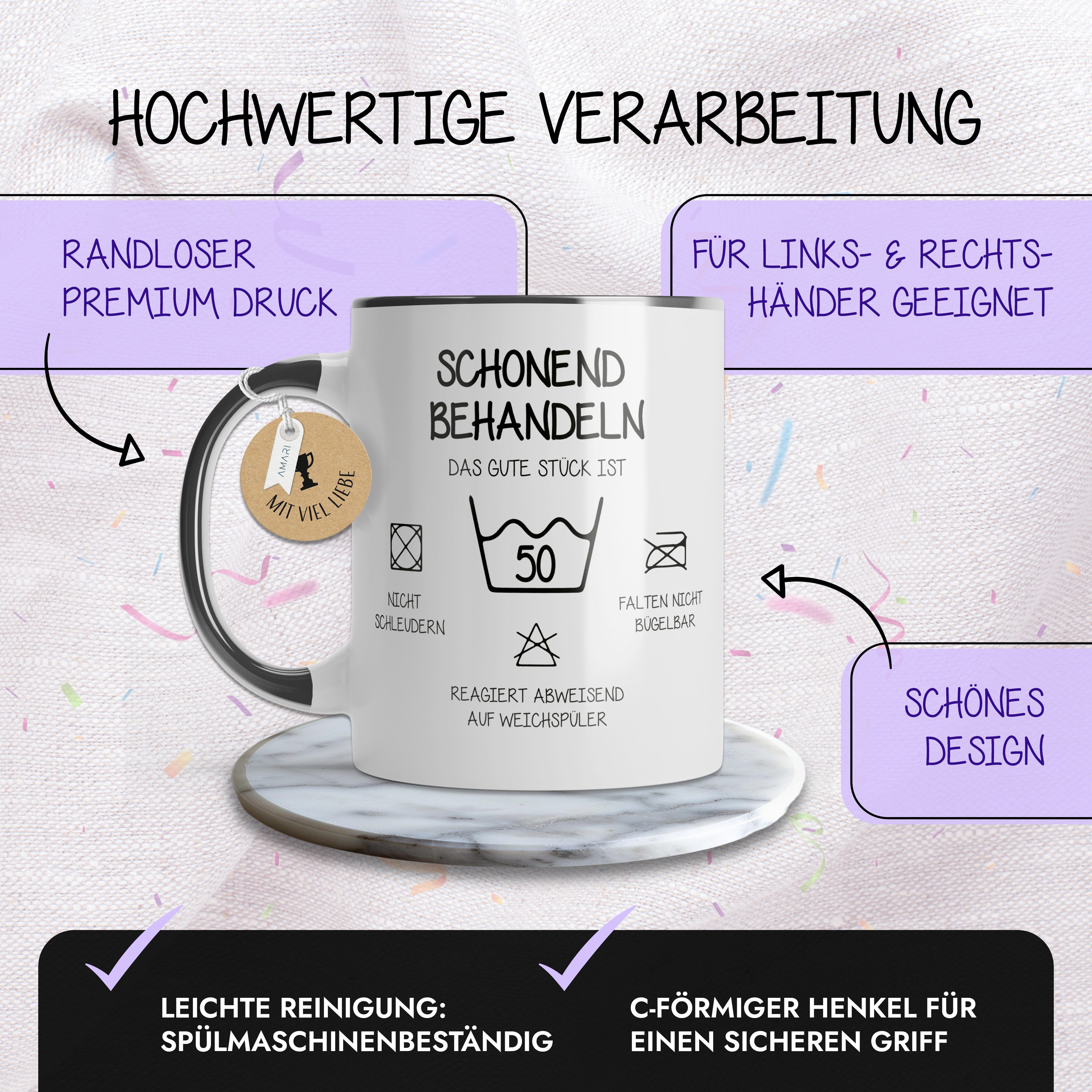 Amari Tasse AMARI® Tasse Schonend Behandeln - Geschenk Geburtstag