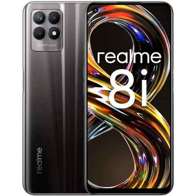 Realme 8i 64 GB / 4 GB - Smartphone - space black Smartphone (6,6 Zoll, 64 GB Speicherplatz)