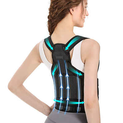 Aoucheni Bandagierunterlage Rückenstütze für Männer und Frauen, ergonomisches Design, Mittlere, Erleichterung der Muskelermüdung