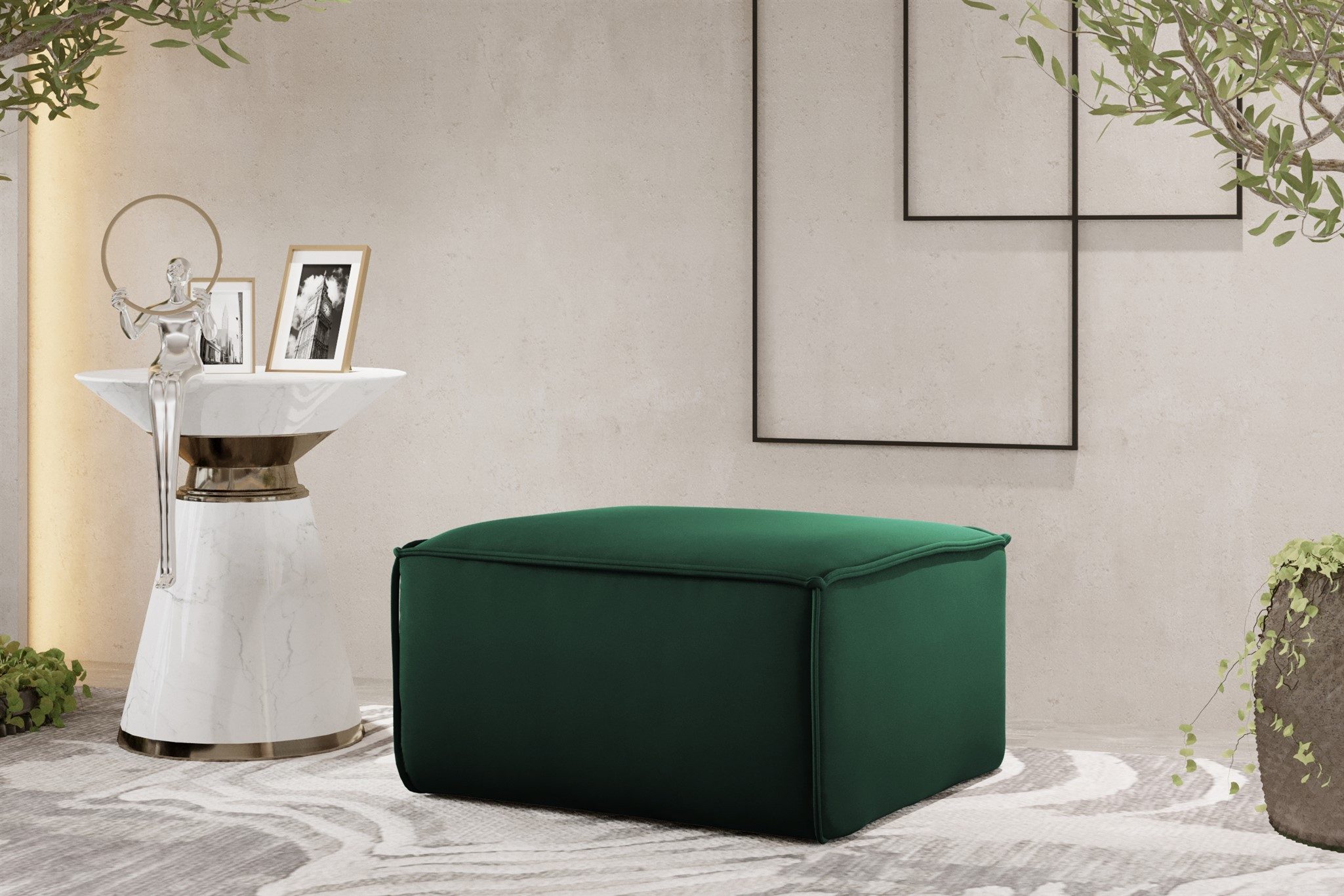 Fun Möbel Polsterhocker Designerhocker CELES PREMIUM günstig online kaufen