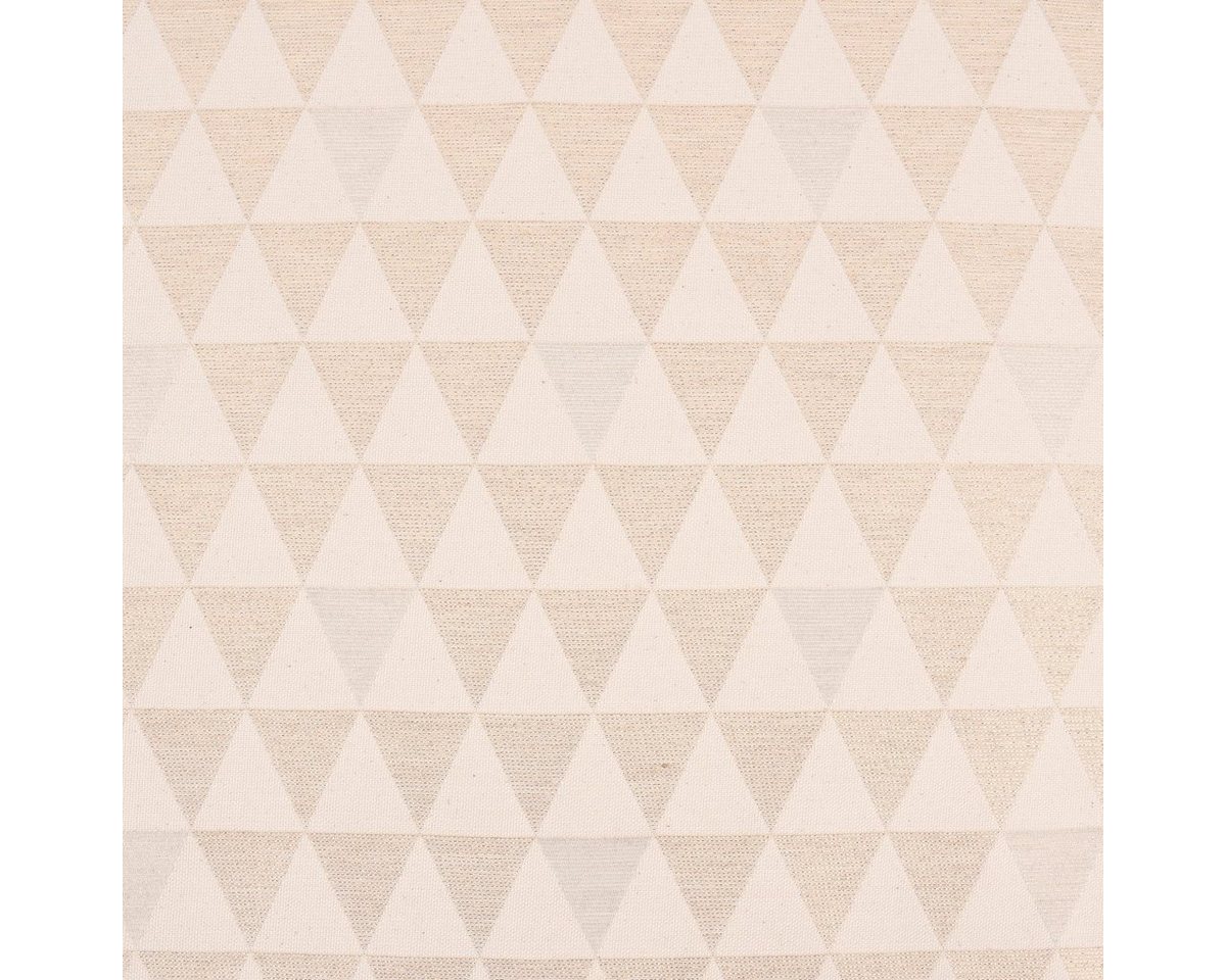 Thumbnail - SCHÖNER LEBEN. Stoff Dekostoff Doubleface Premium Metallic Triangel Retro Scandi gold hellb