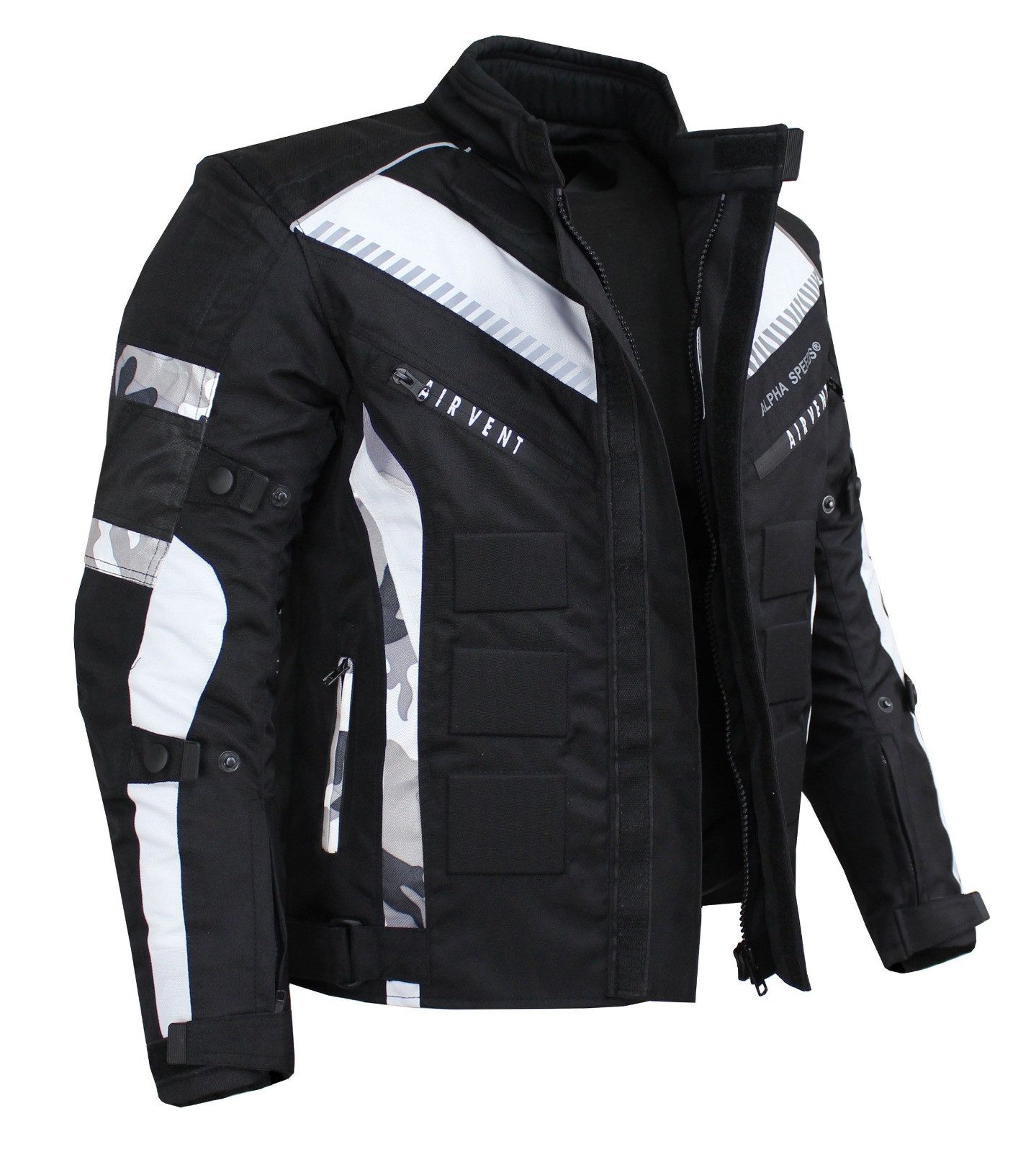 Alpha Speeds Motorradjacke Herren Motorrad Biker Textil Jacke Wasserdicht J günstig online kaufen