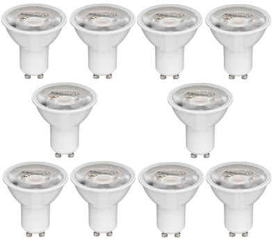 Osram LED Deckenspot GU10 Warmweiß 60° Spot 35W PAR 16 Leuchtmittel 2700K 230lm [10er], LED fest integriert, Warmweiß, Energieeffizient, Energiesparend, CRI > 80