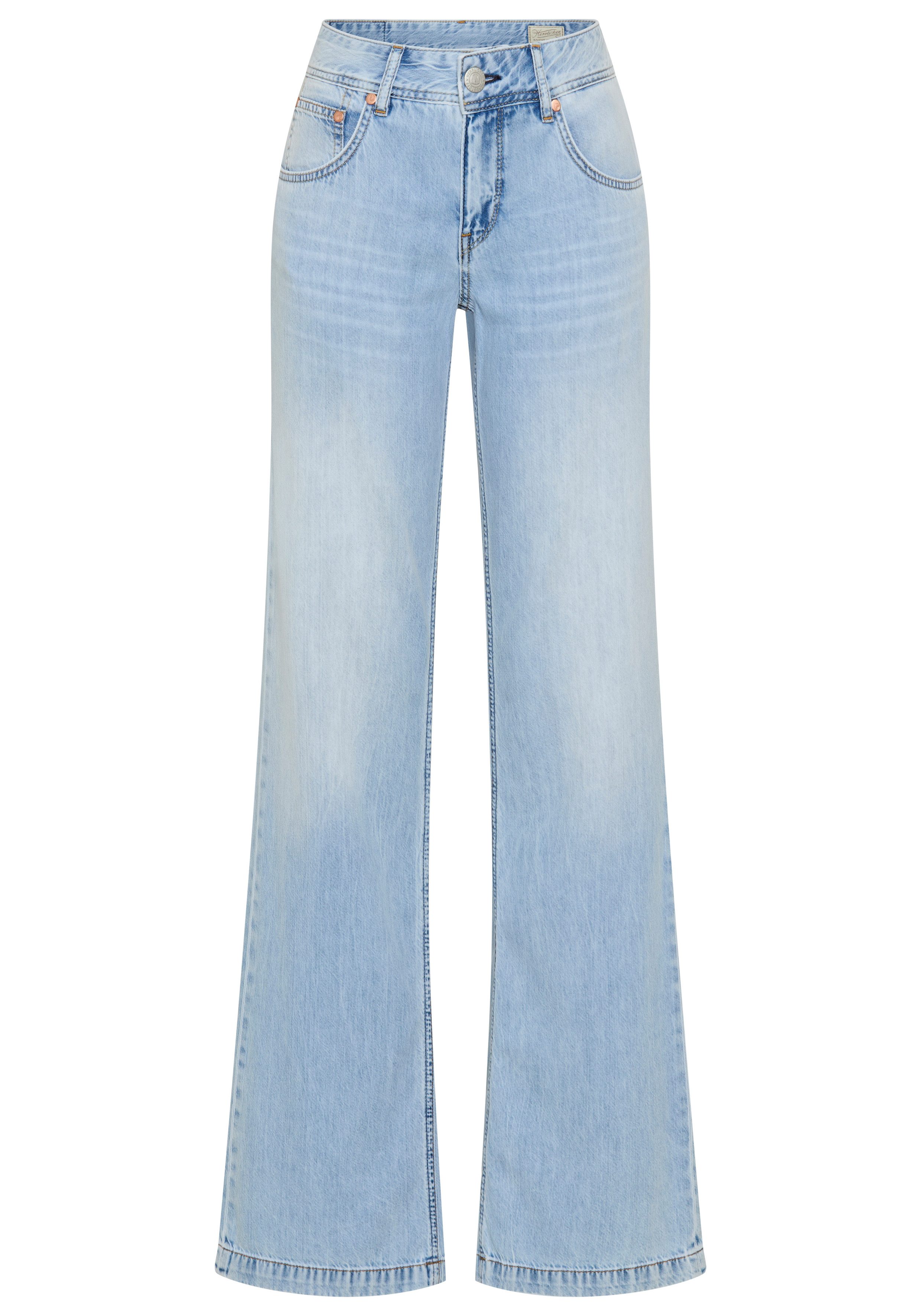 Herrlicher 5-Pocket-Jeans Edna Denim Light mit ausgestelltem Bein – Bild 4 von 5