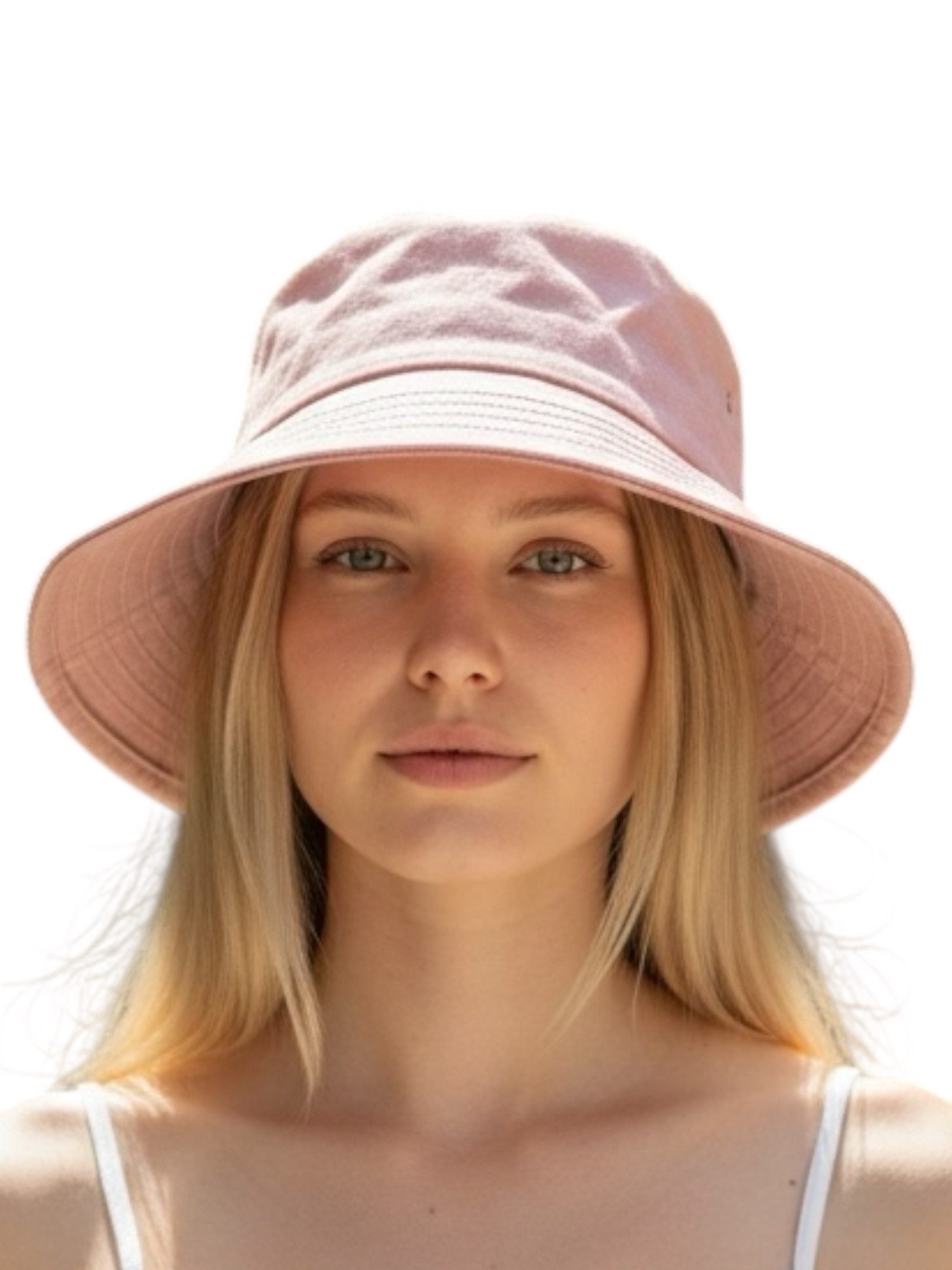 Taschen4life Sonnenhut Modischer Sommer Leinen Hut Bucket Hat, Größenverstellbar, unisex, Fischerhut