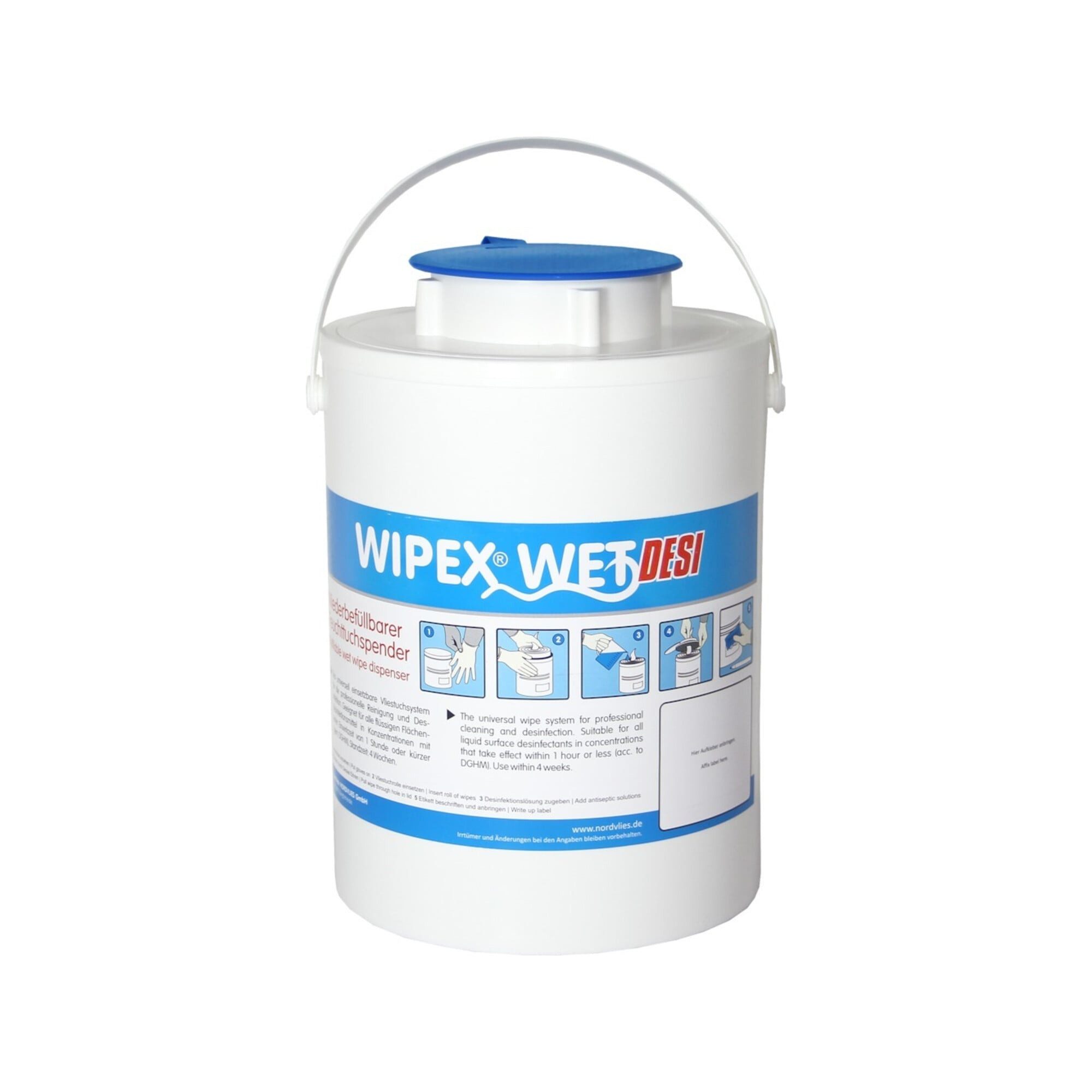 WIPEX Verkehrsschild WIPEX WET Feuchttuch- spender, blau Kunststoff