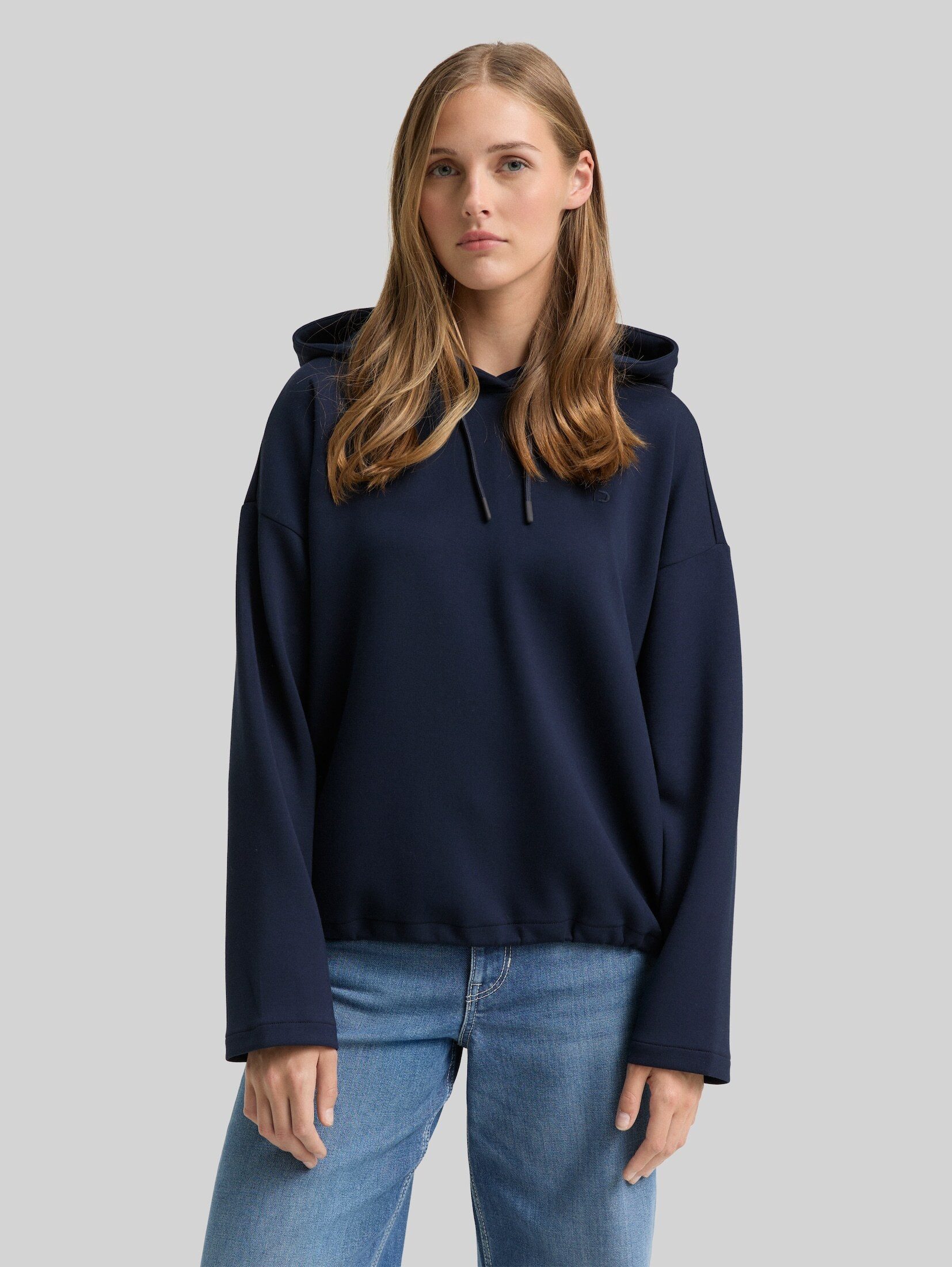 TOM TAILOR Denim Sweatshirt Strick & Sweatshirts Loose Fit Scuba Hoodie Sweatshirt