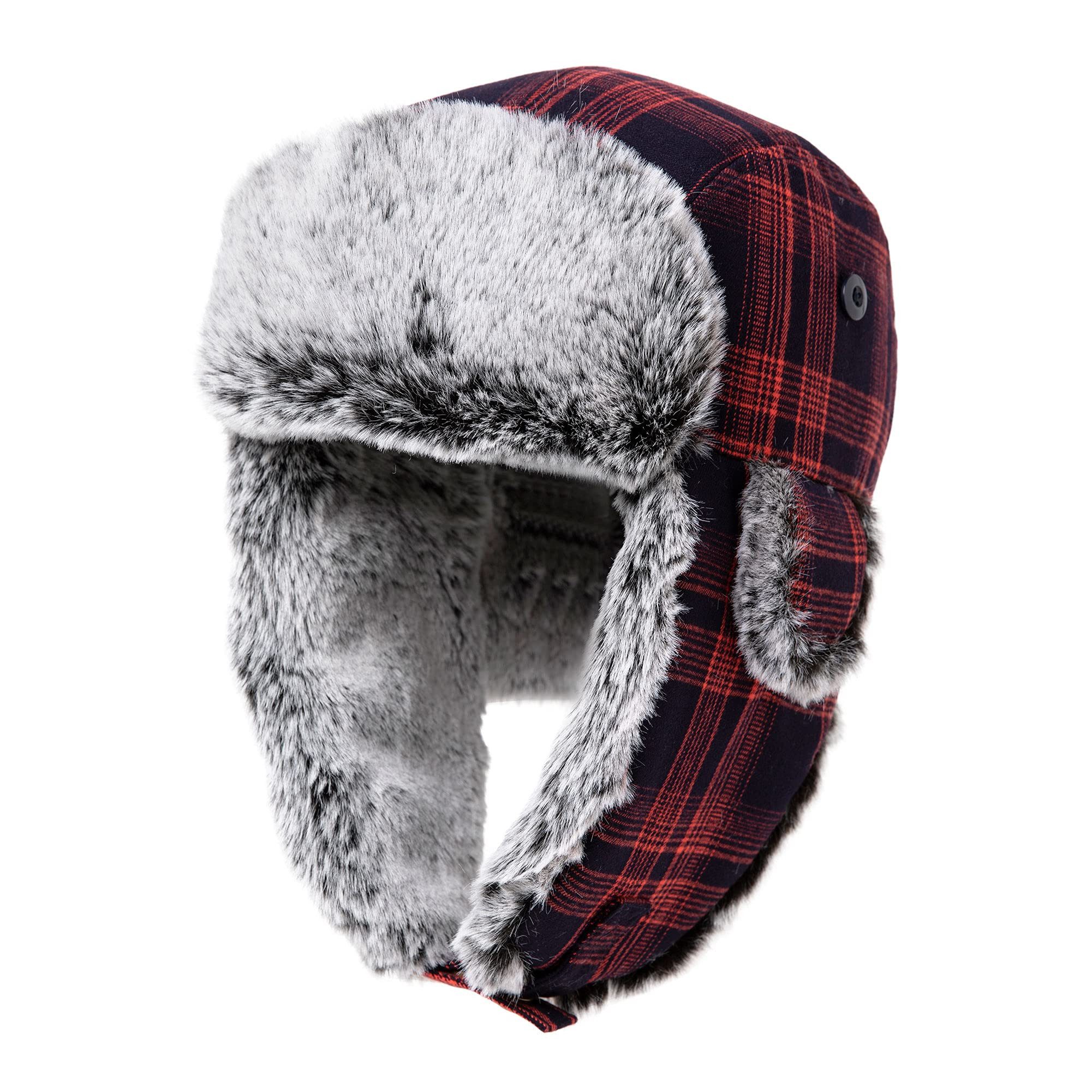 YI Fellimitatmützen Warme Fliegermütze Wintermütze mit Ohrenklappen weiche günstig online kaufen