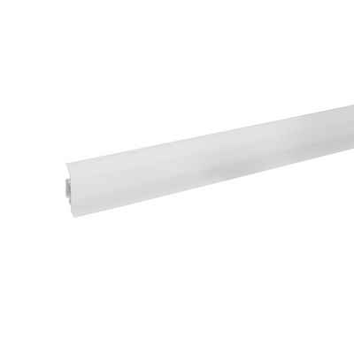 PROVISTON Sockelleiste Kunststoff, 22 x 60 x 2500 mm, Kabelkanal, Weiß