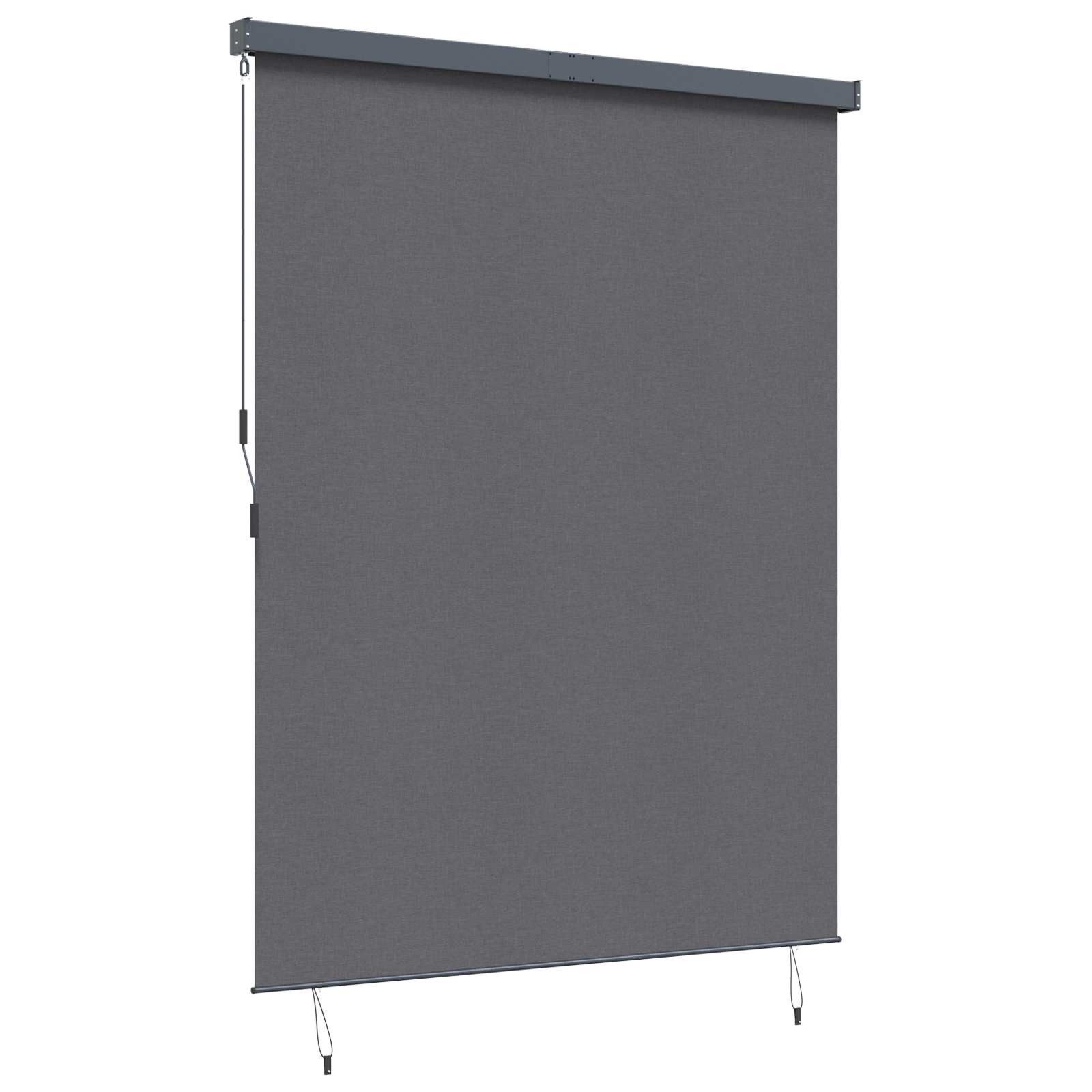Rollo Rollo Anthrazit 220 x 250 cm Stoff und Aluminium, vidaXL