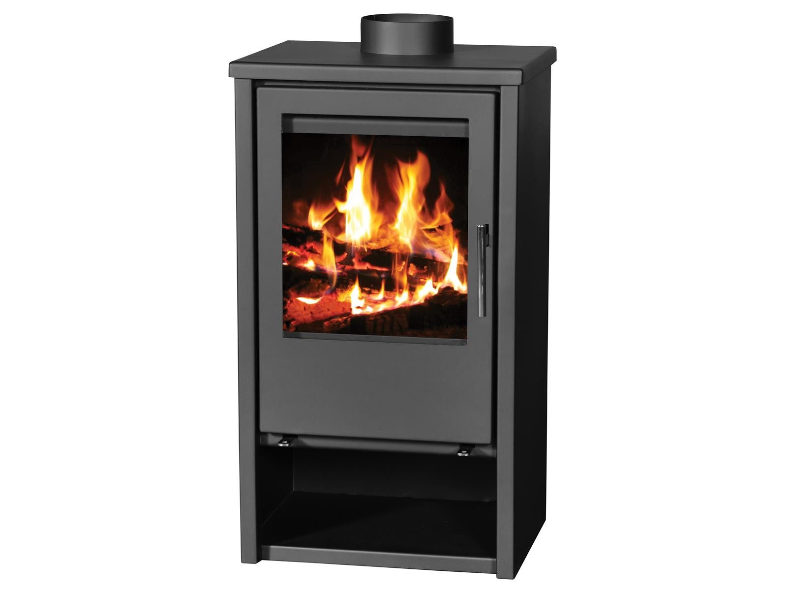 Conforto Kaminofen Kaminofen conforto Regina, Stahl, schwarz, 8,1 kW, 8,1 kW, Zeitbrand, 2022