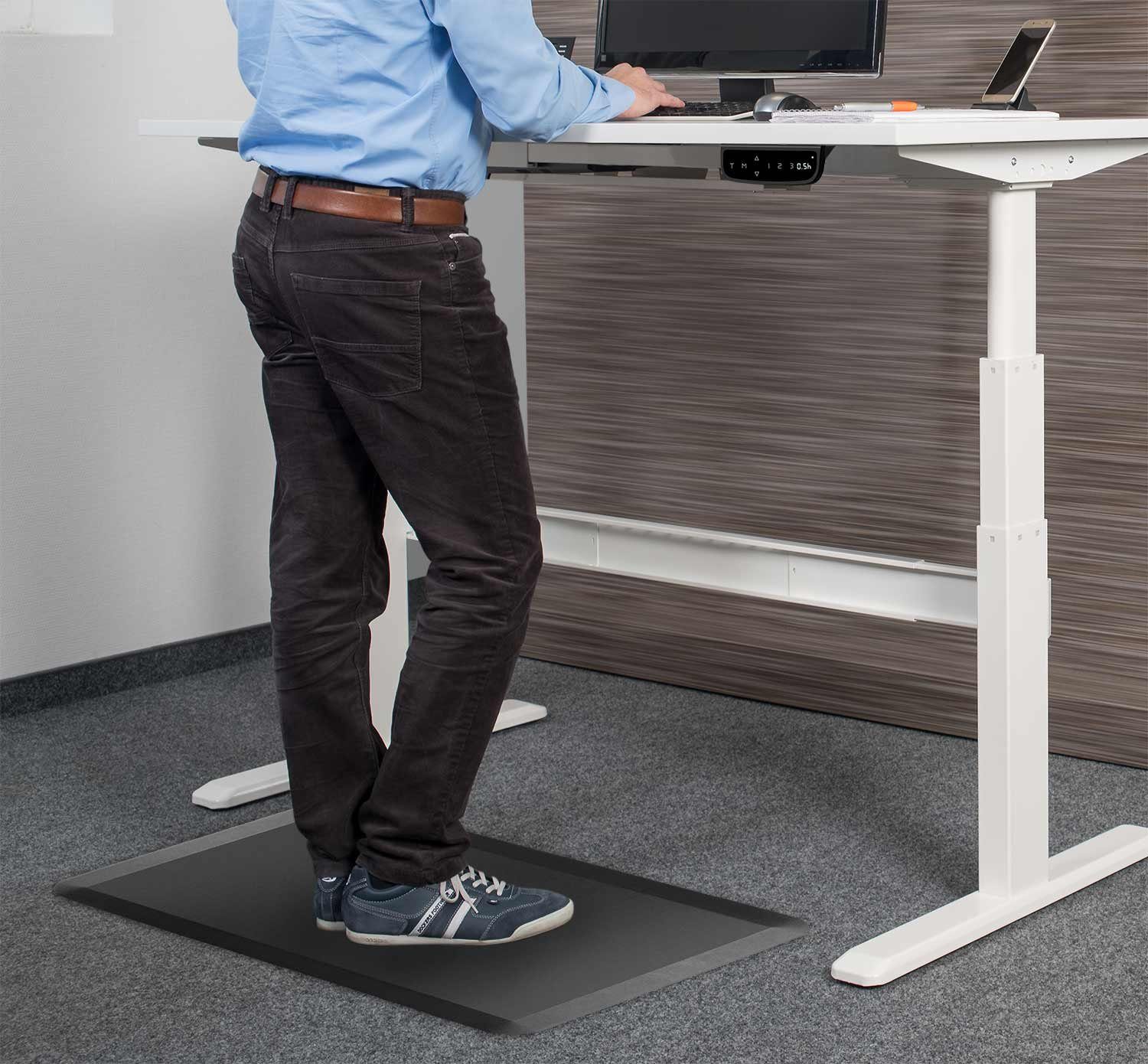 exeta Bodenmatte Exeta Anti-Ermüdungsmatte, ergonomische Bodenmatte, gelenkschonend, Bodenmatte für Stehtische, Küche, Werkstatt, Büro, Home-Office