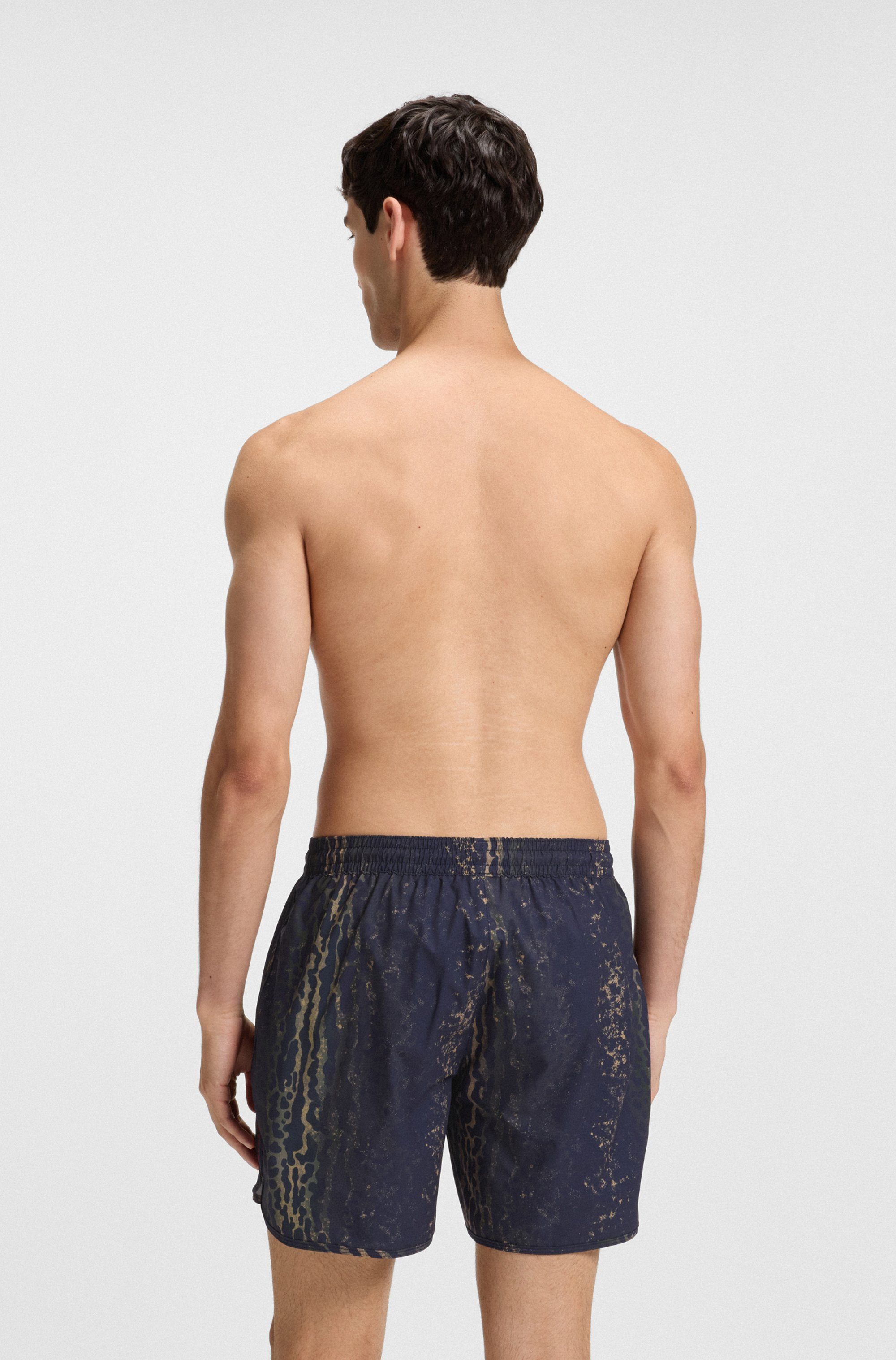 HUGO Badeshorts Jose elastischer Bund, bedruckt, günstig online kaufen