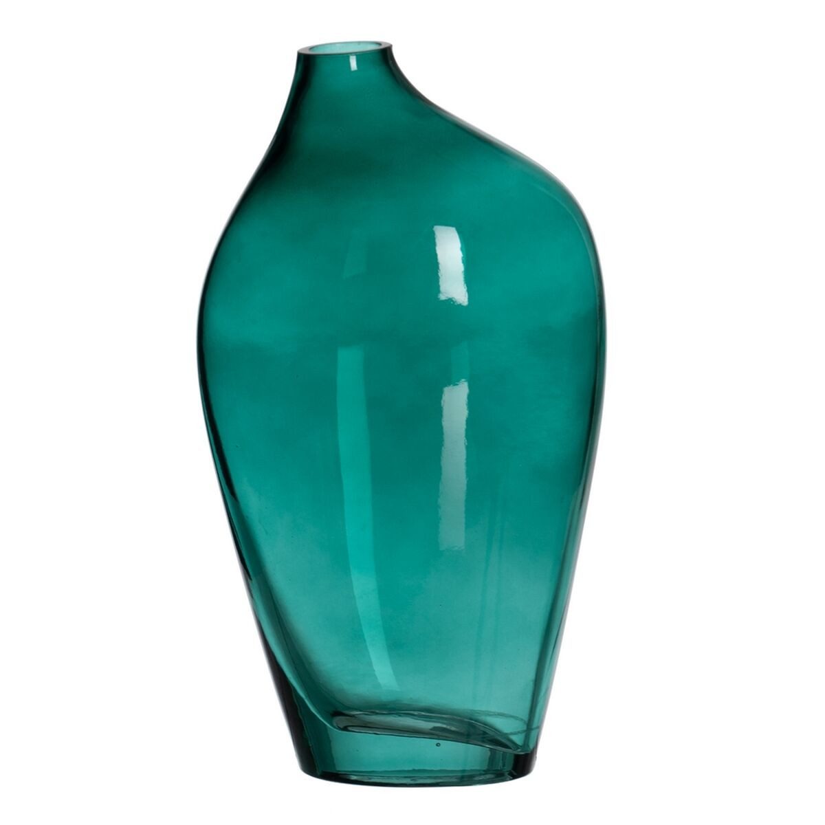 Bigbuy Dekovase Vase grün Kristall 12,5 x 8,5 x 24 cm