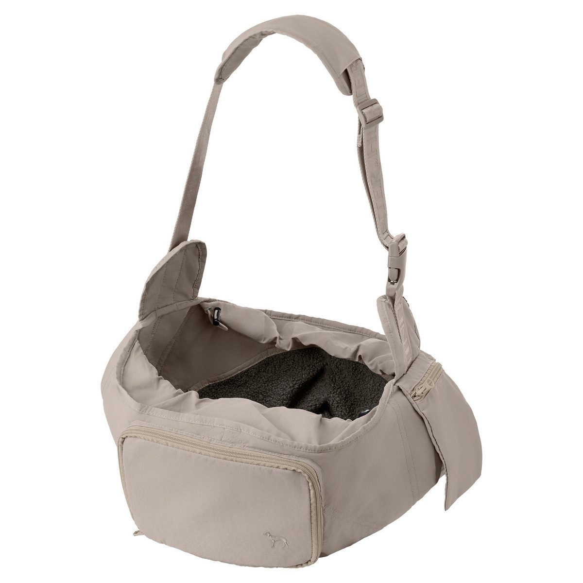 Hunter Tierbedarf Tiertransporttasche 2-in-1 Hunde-Tragebeutel und Liegefläche Seoul to go greige