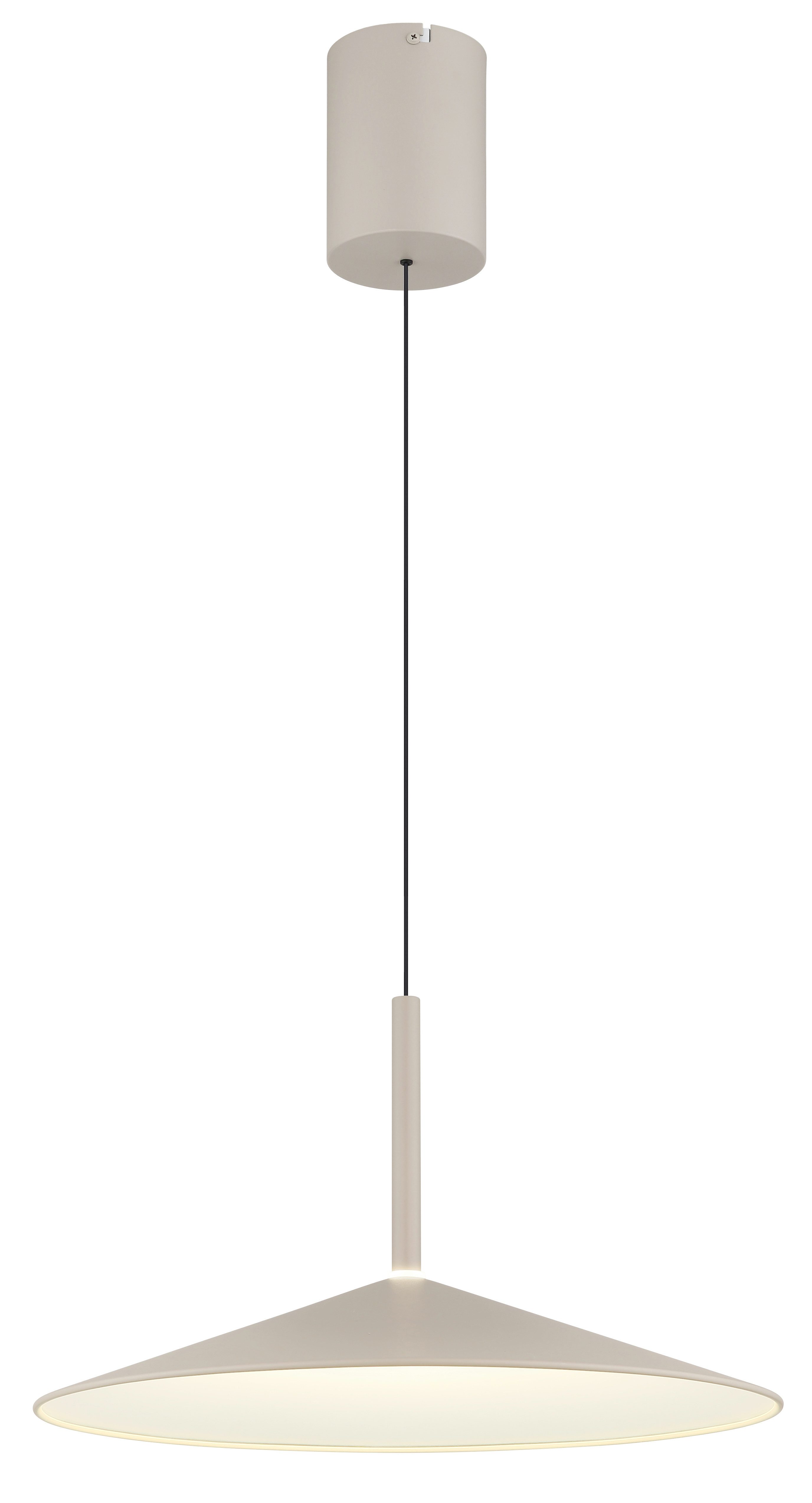 GLOBO LIGHTING Hängeleuchte LAMPONE, LED fest integriert, Warmweiß, Hängeleuchte, Opalglas, Soft-Lift, LED 18W