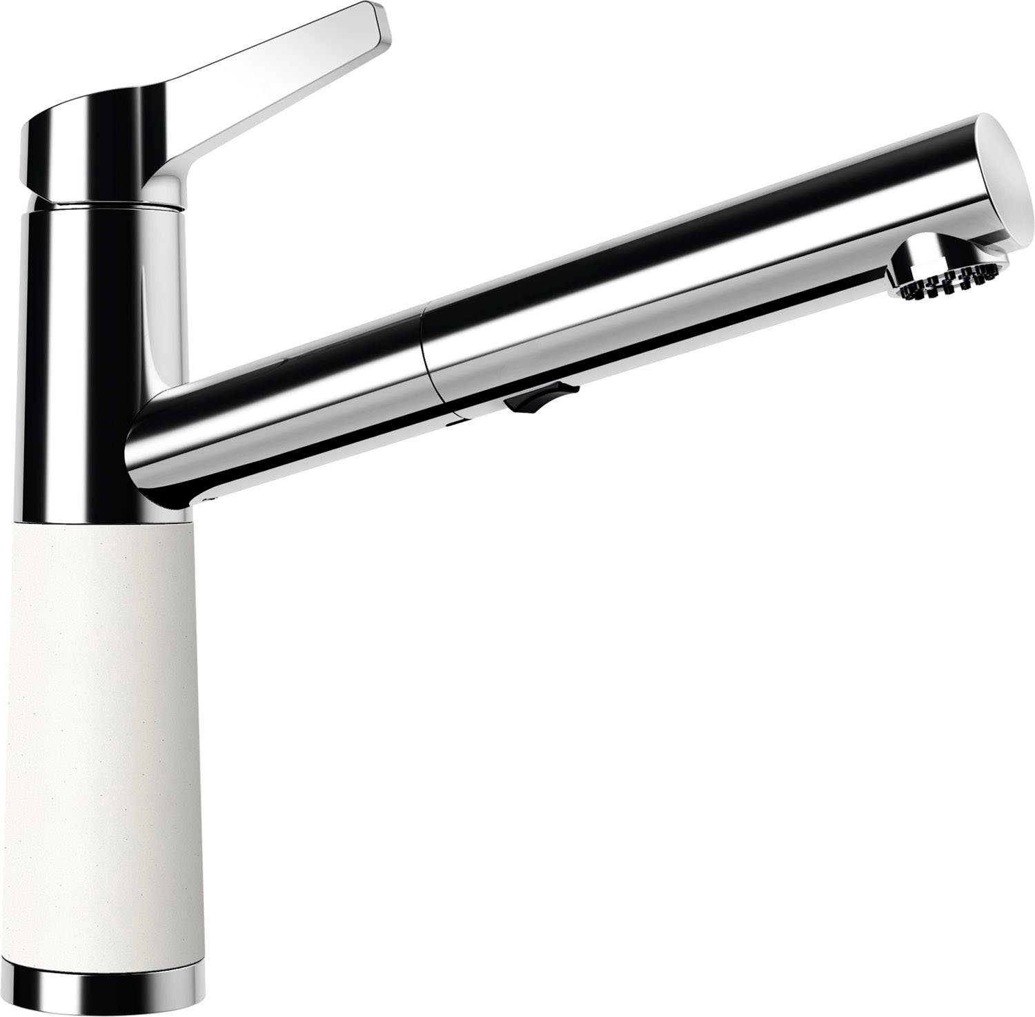 Schock Küchenarmatur SC-510 SB ausziehbar, Strahl-Brause, Rückflussverhinderer, Schwenkbereich 120°